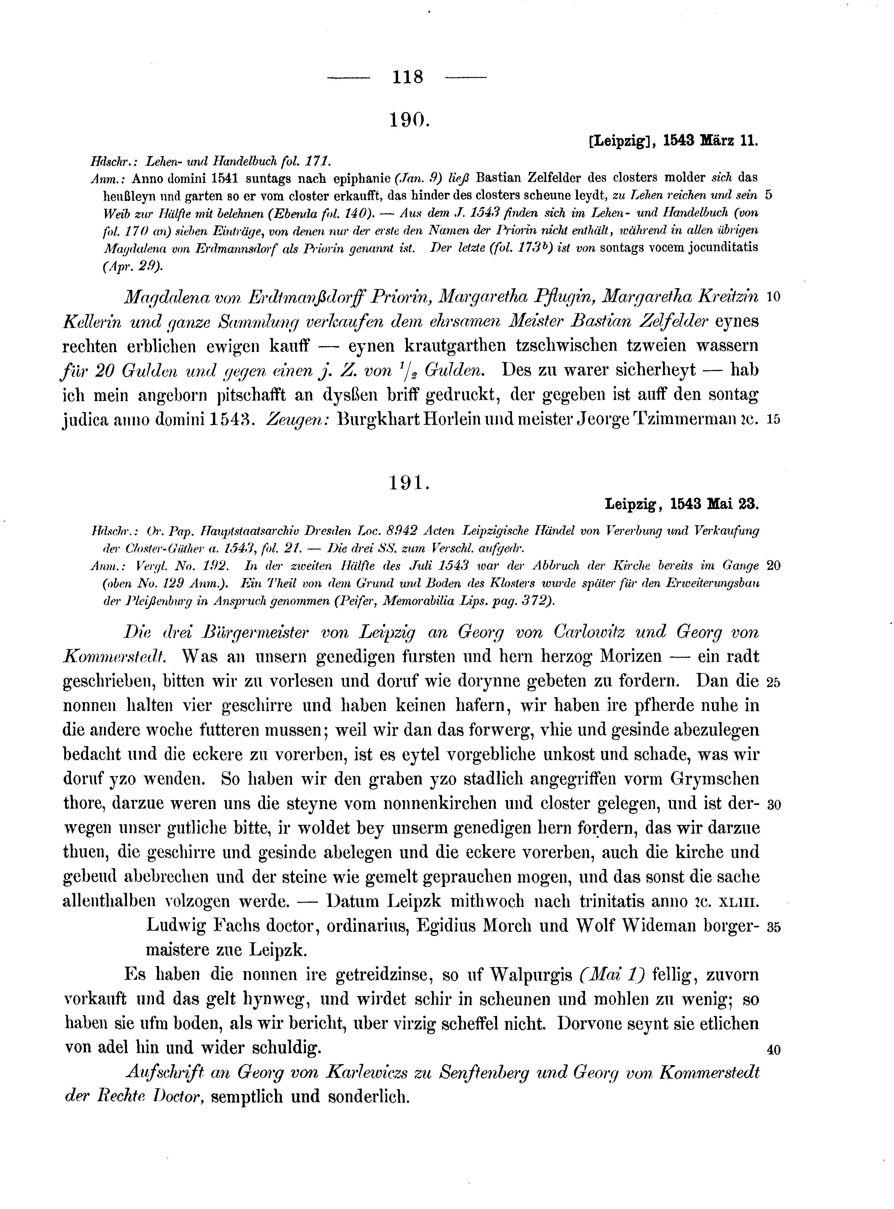 Historische Urkunde Seite 118 aus Band cds2_10