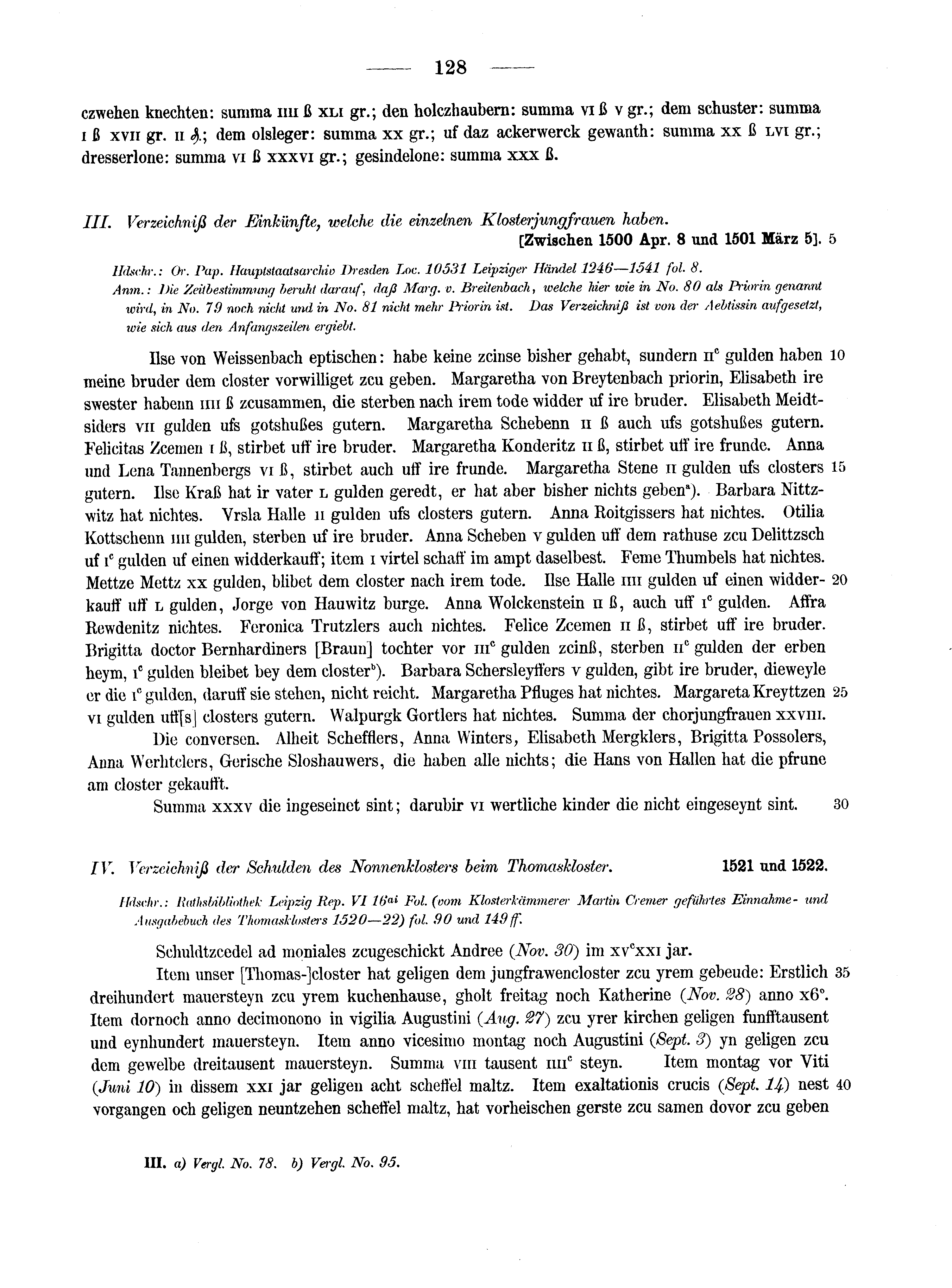 Historische Urkunde Seite 128 aus Band cds2_10