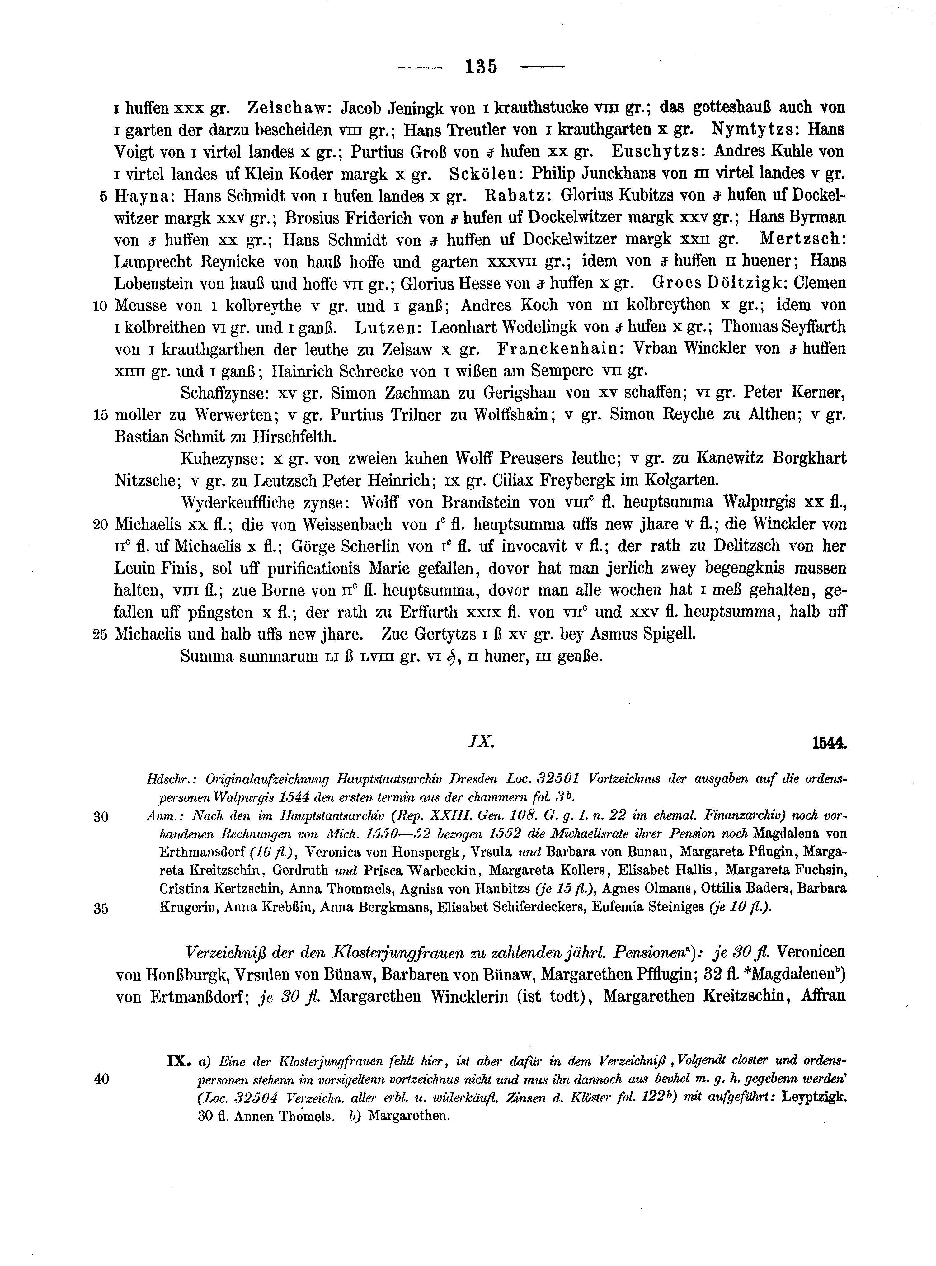 Historische Urkunde Seite 135 aus Band cds2_10