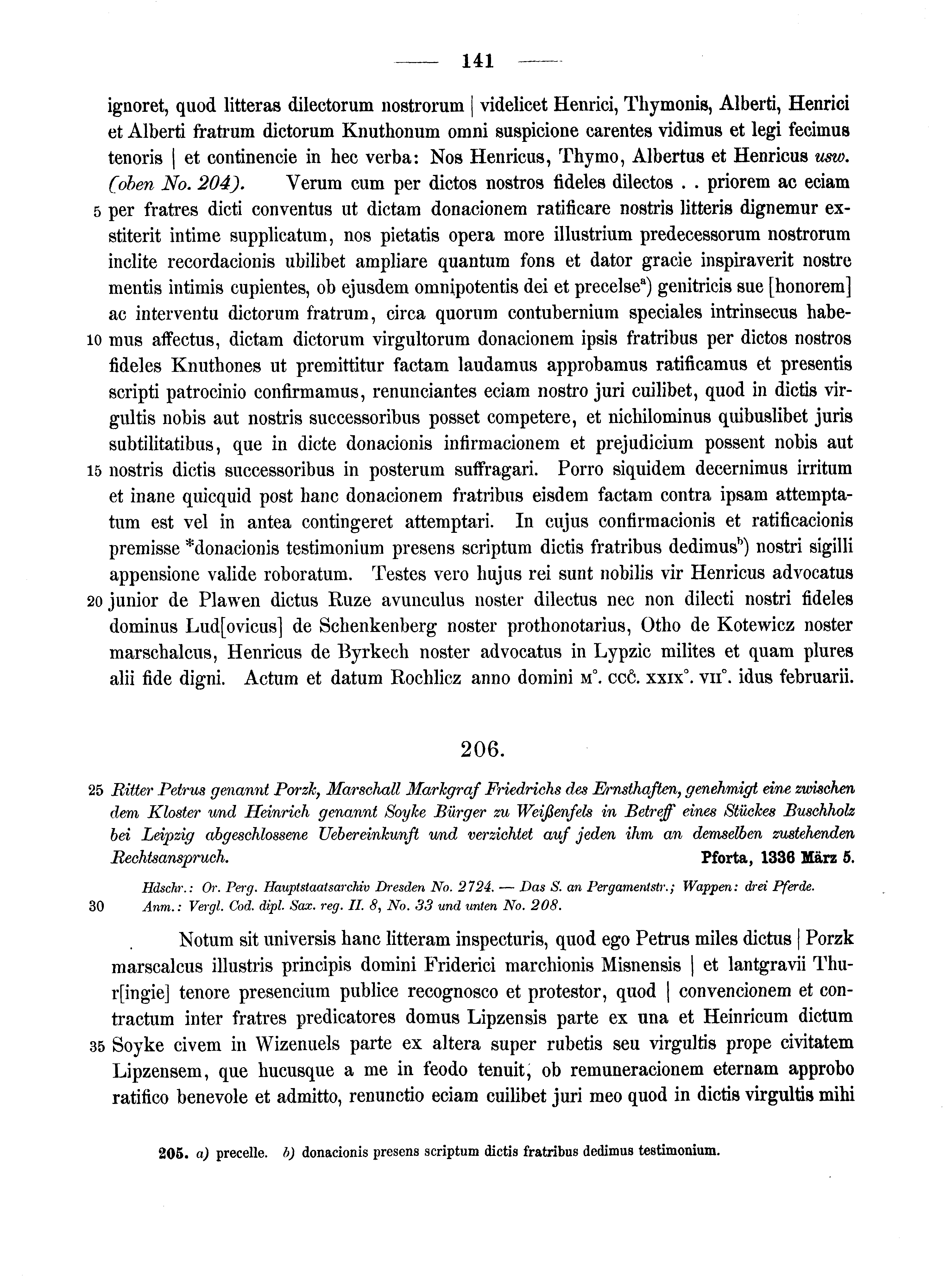 Historische Urkunde Seite 141 aus Band cds2_10