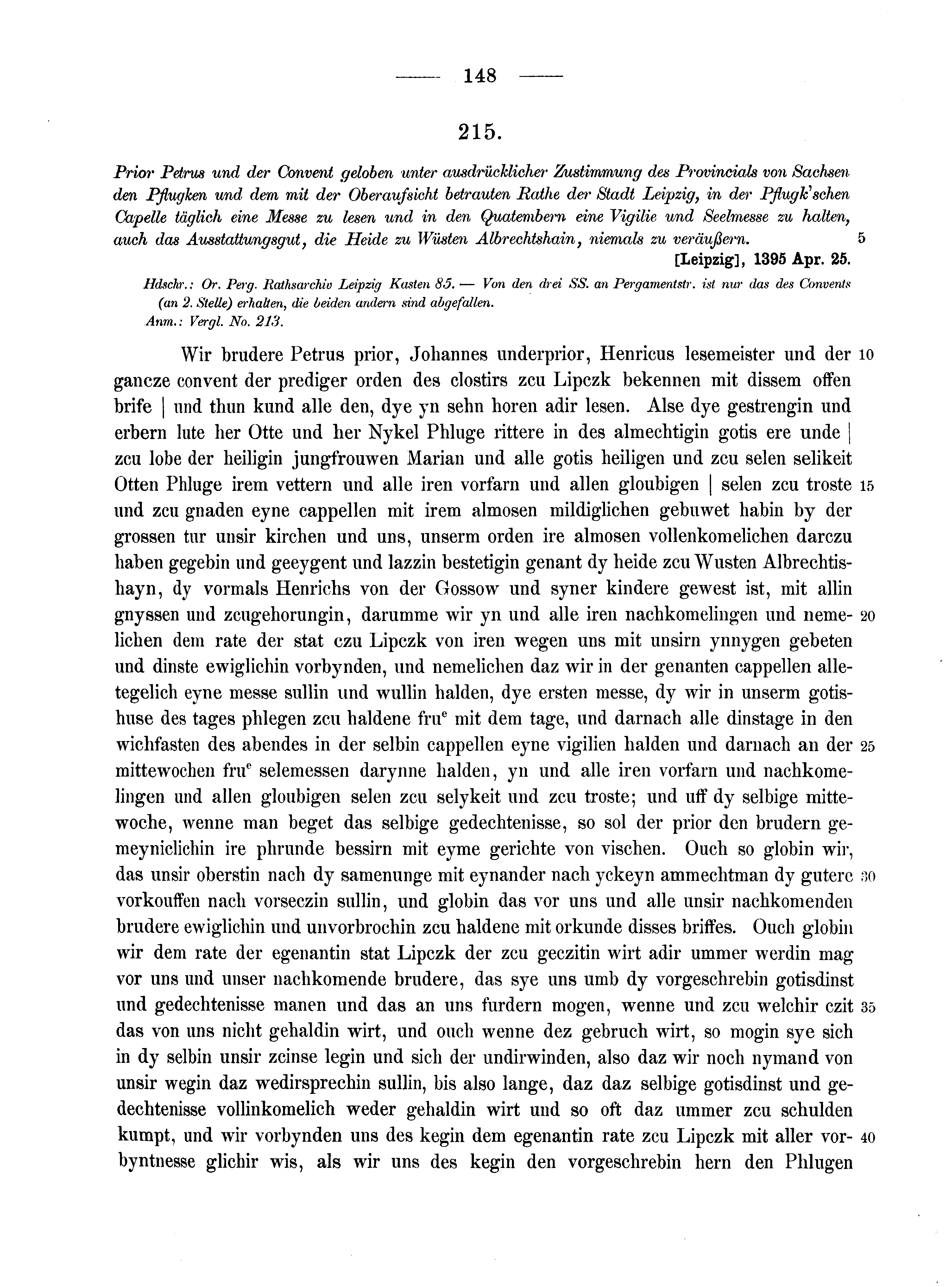 Historische Urkunde Seite 148 aus Band cds2_10