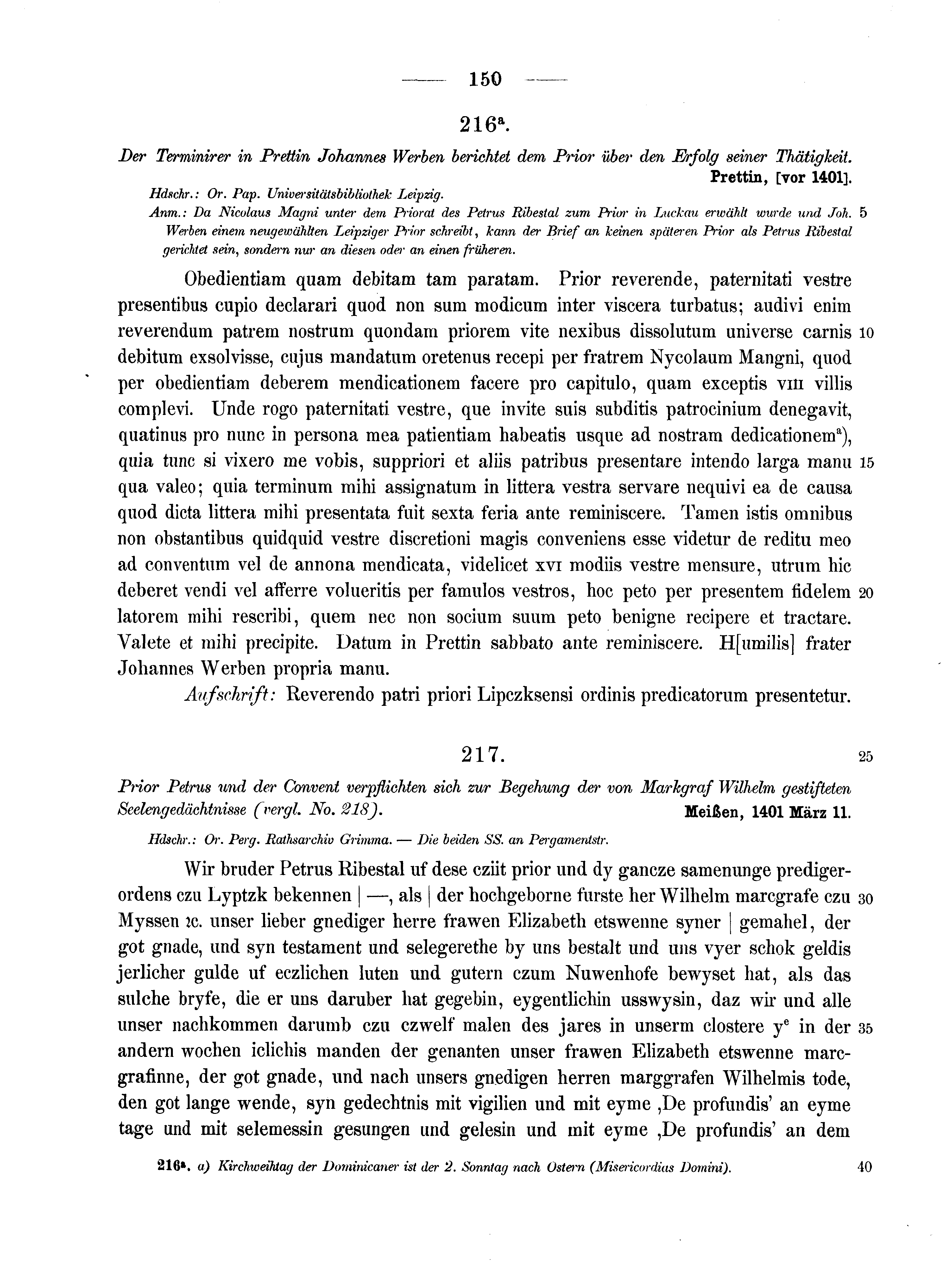 Historische Urkunde Seite 150 aus Band cds2_10