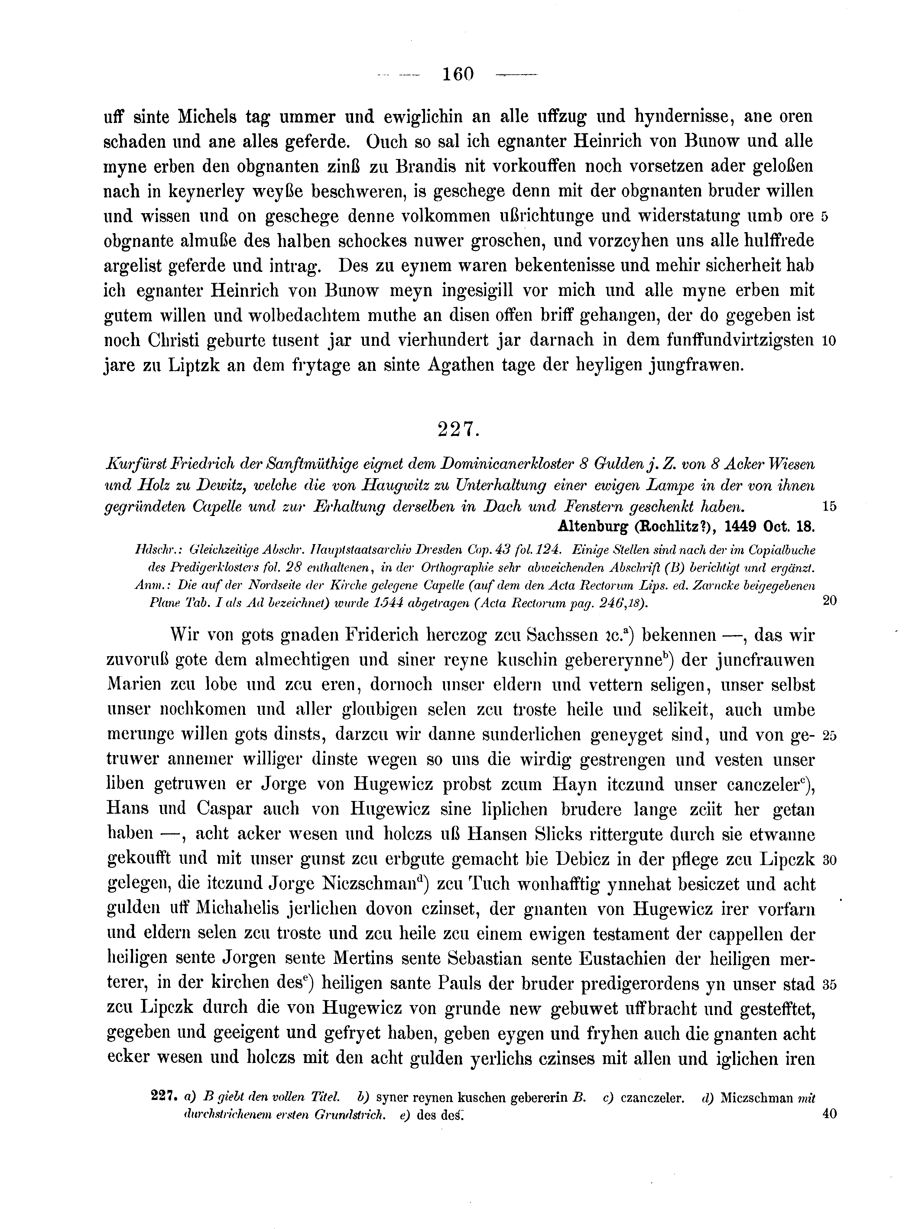 Historische Urkunde Seite 160 aus Band cds2_10