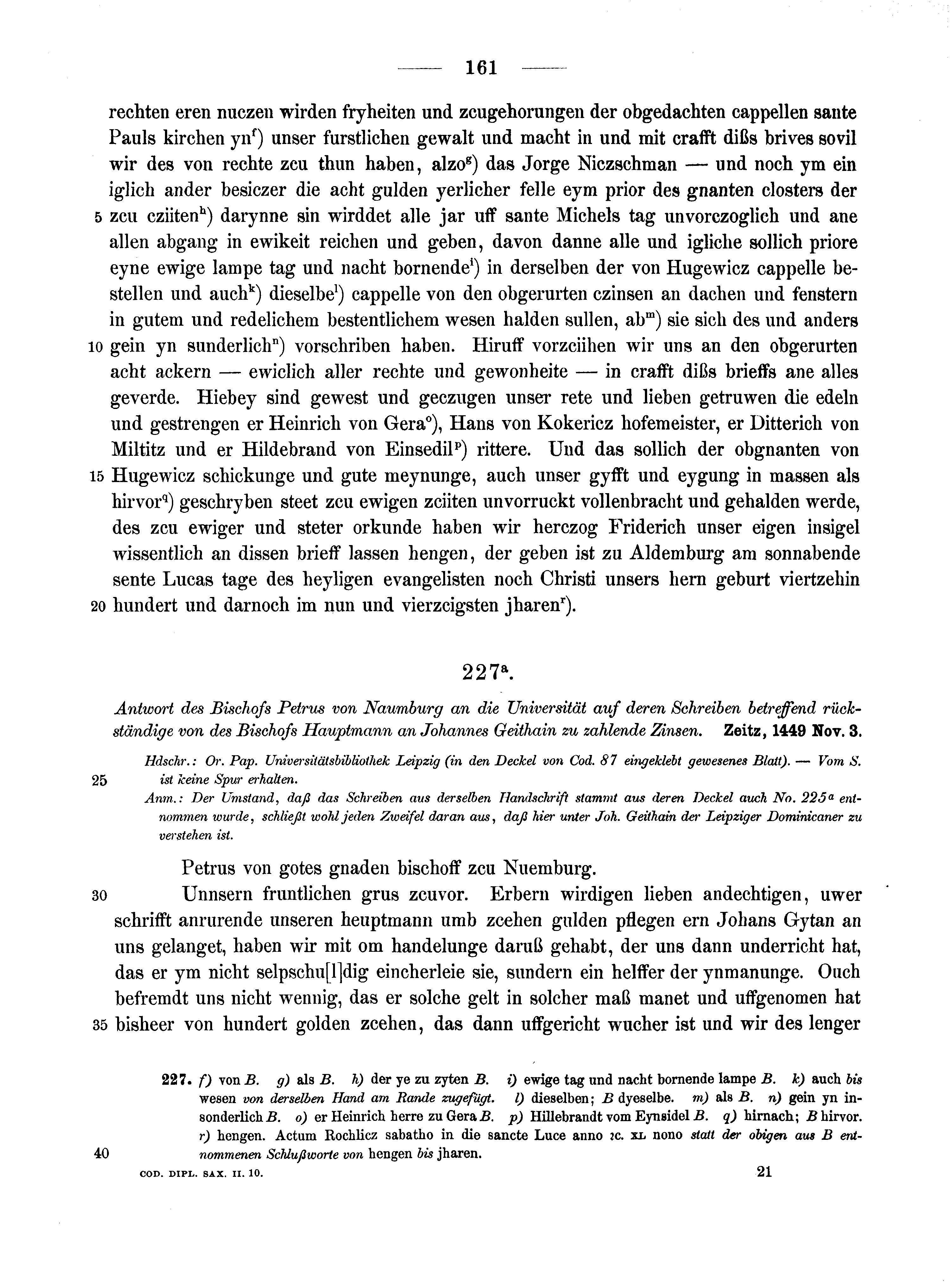 Historische Urkunde Seite 161 aus Band cds2_10