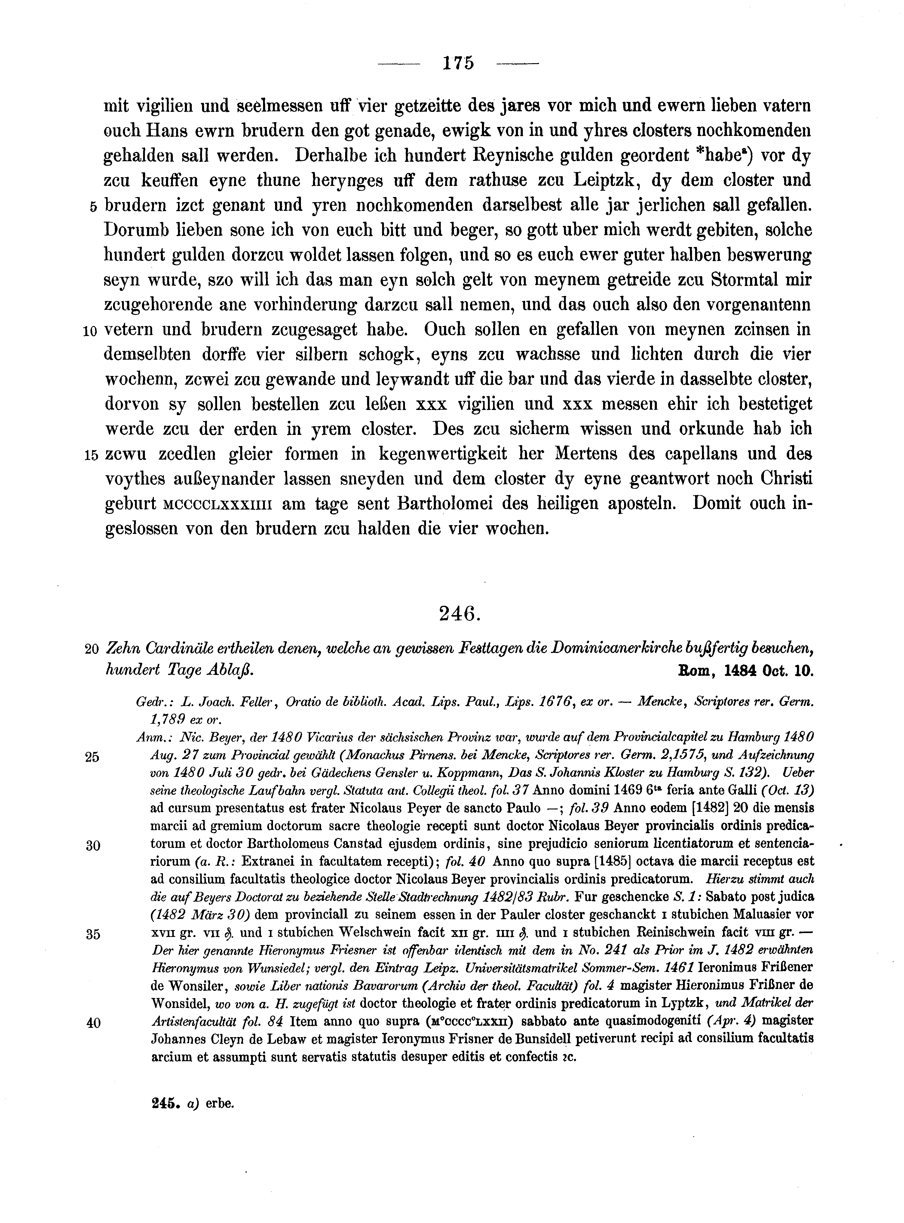 Historische Urkunde Seite 175 aus Band cds2_10