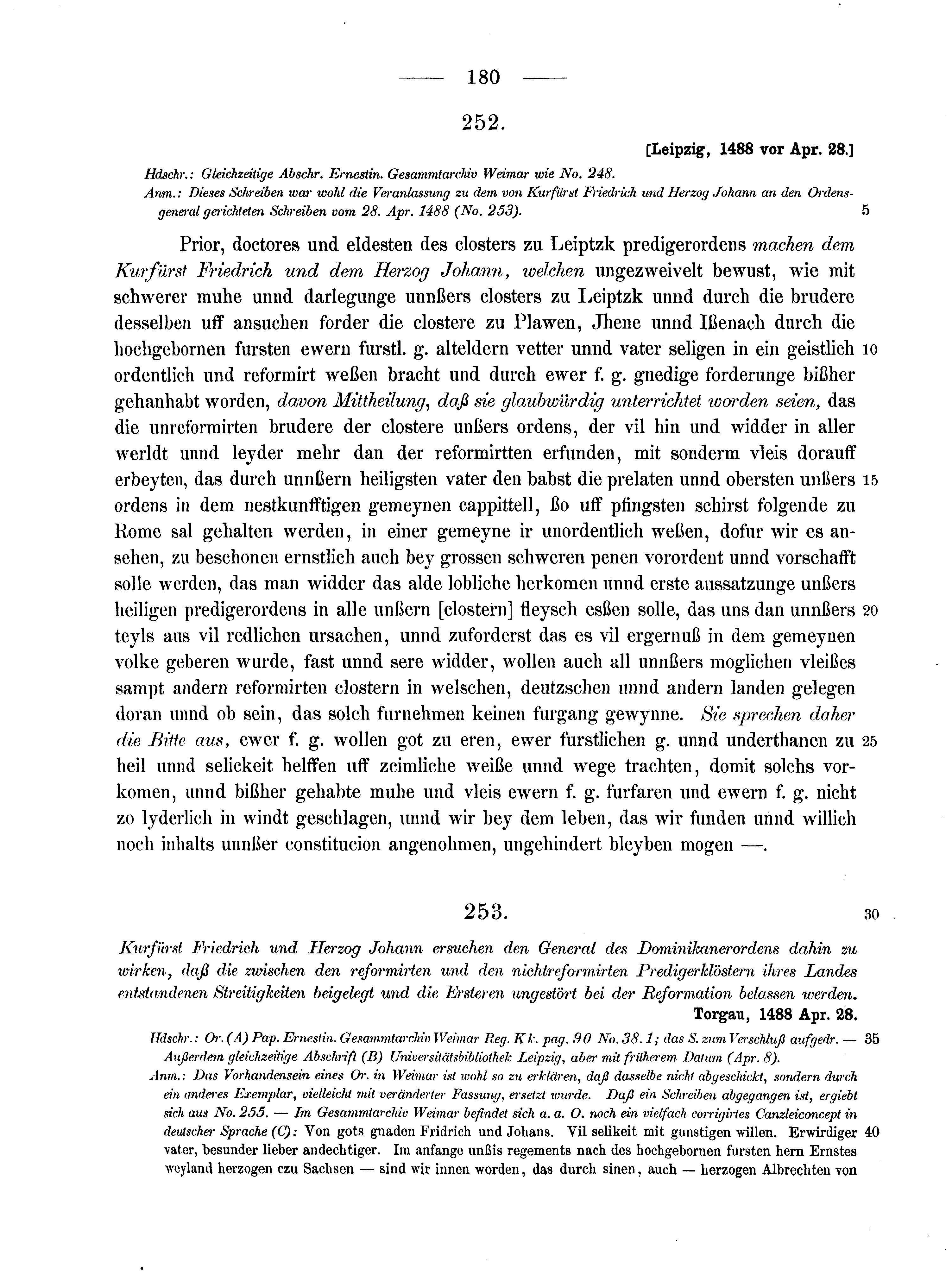 Historische Urkunde Seite 180 aus Band cds2_10