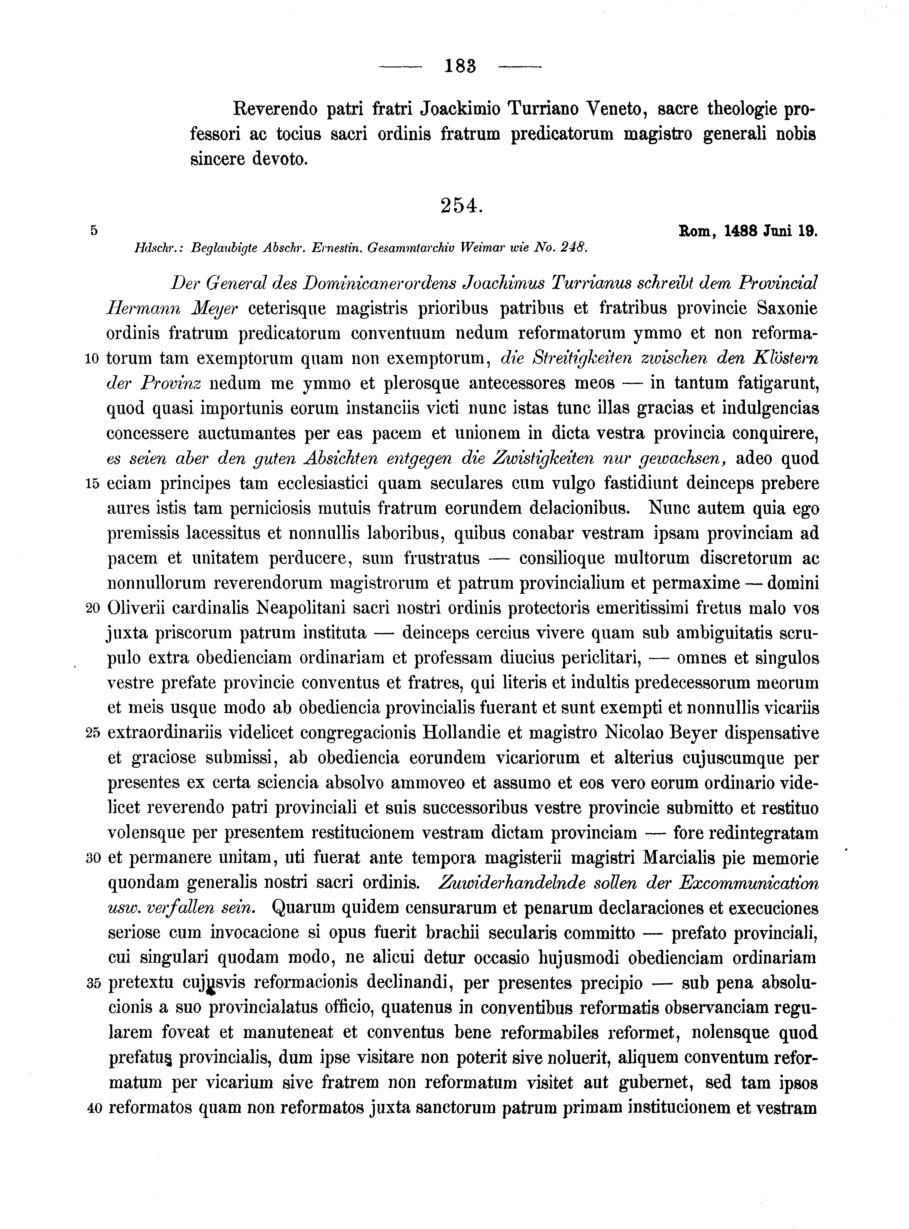 Historische Urkunde Seite 183 aus Band cds2_10