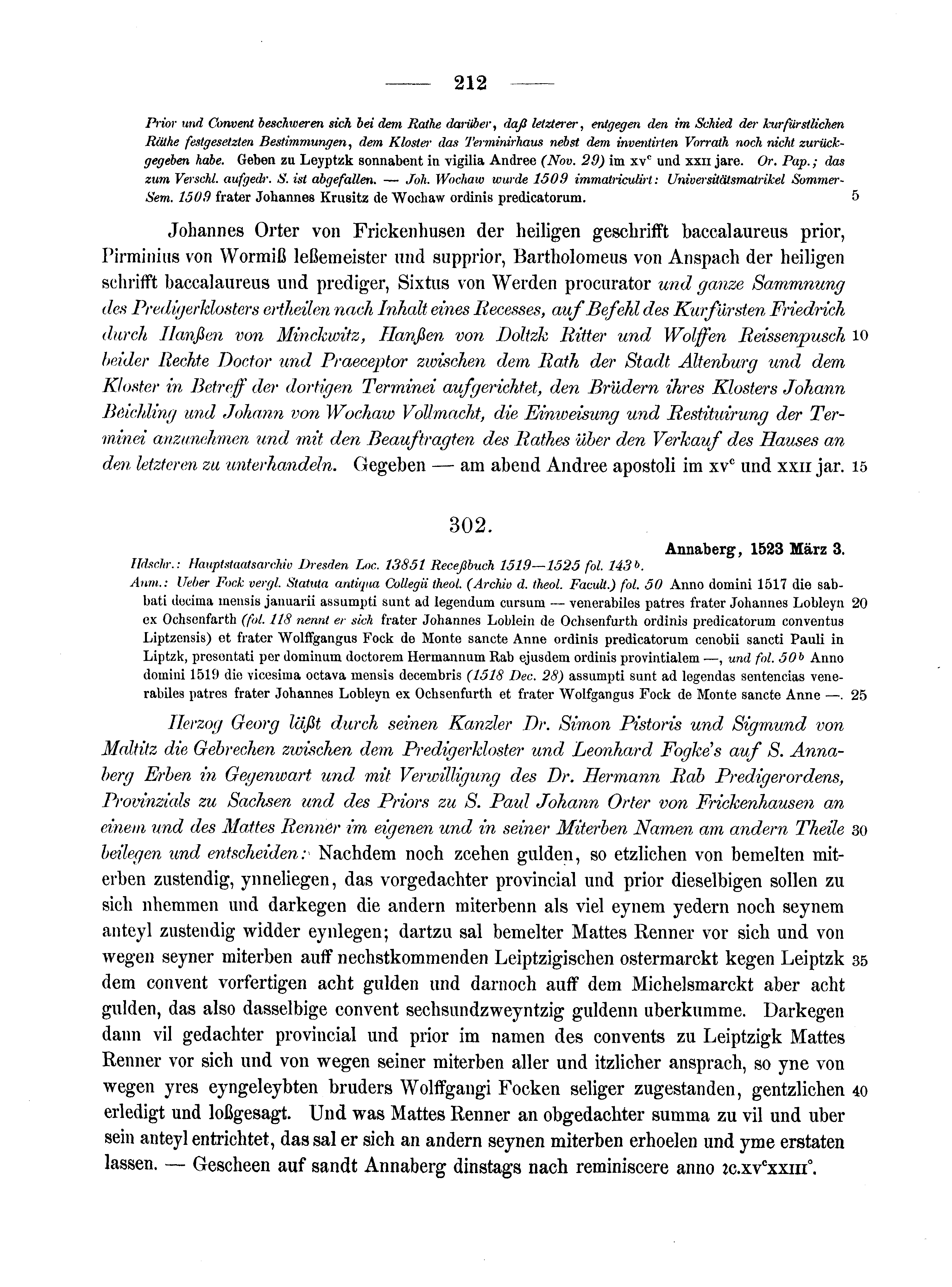 Historische Urkunde Seite 212 aus Band cds2_10