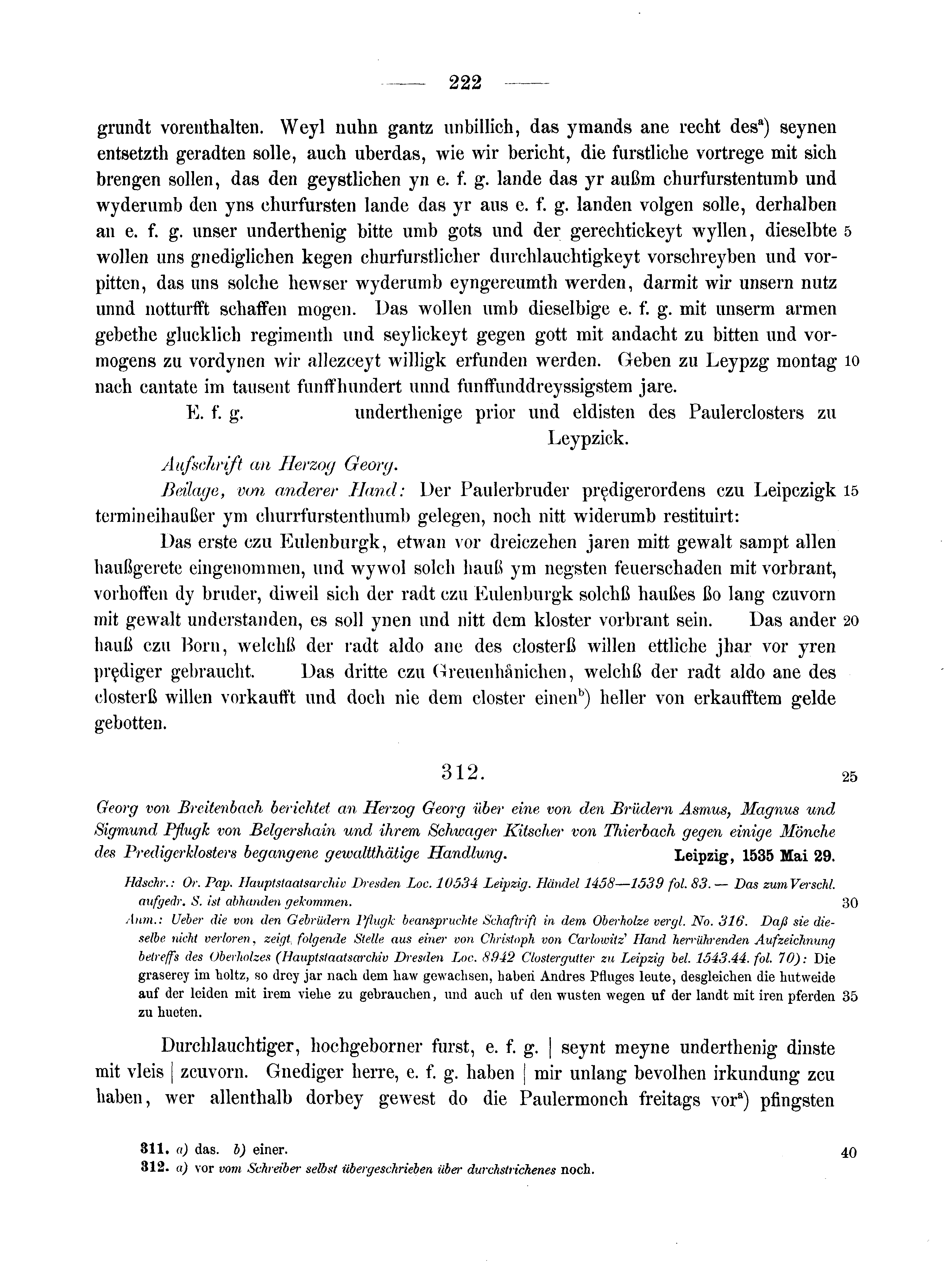 Historische Urkunde Seite 222 aus Band cds2_10