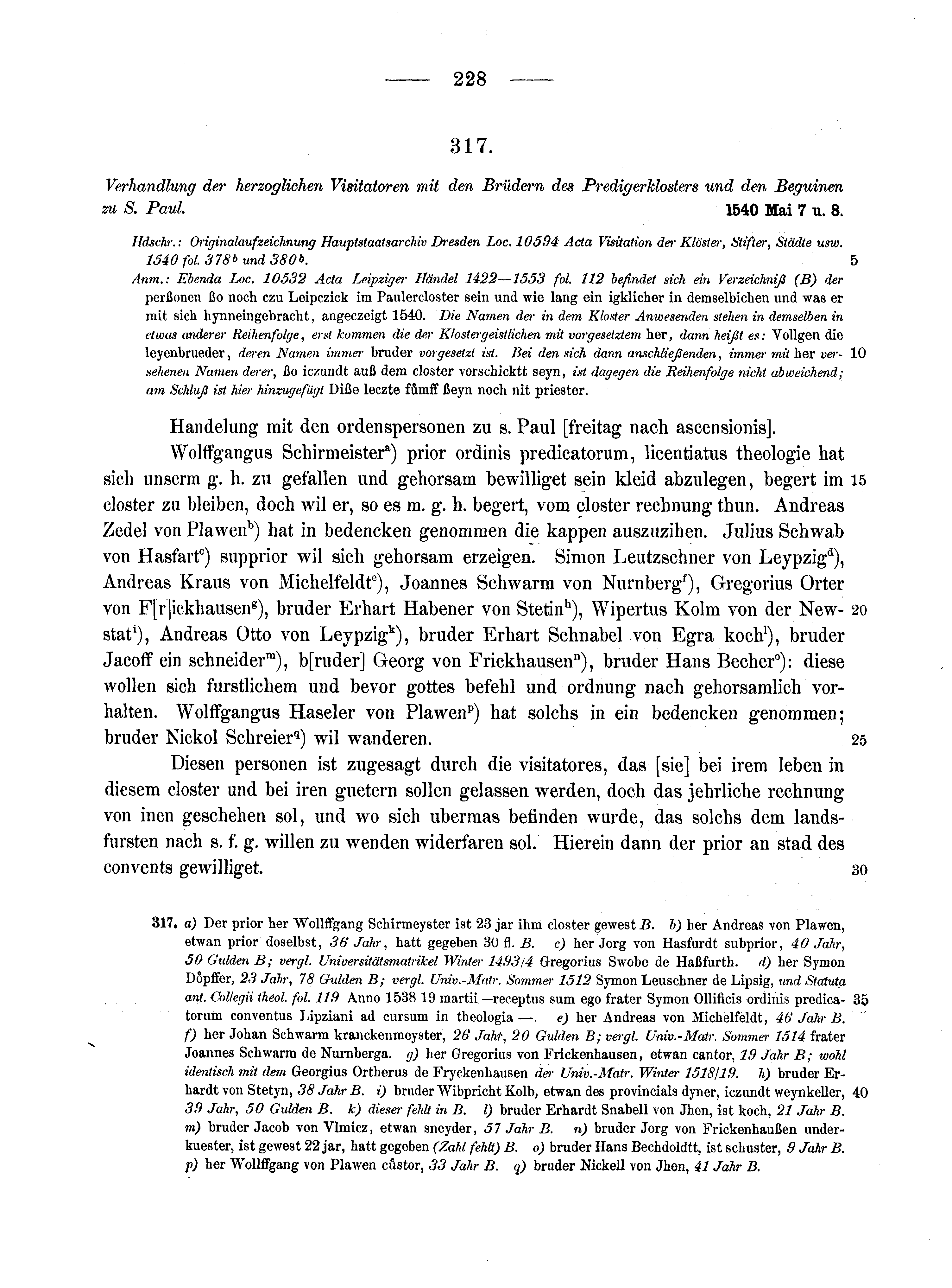 Historische Urkunde Seite 228 aus Band cds2_10