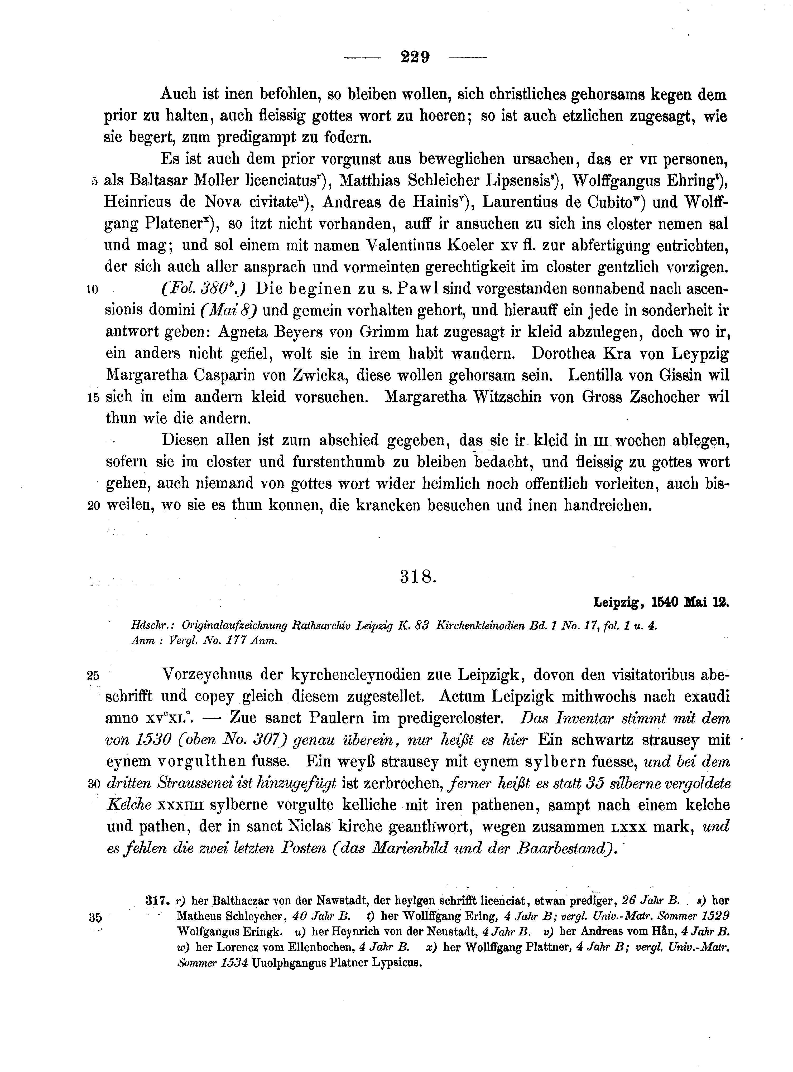 Historische Urkunde Seite 229 aus Band cds2_10