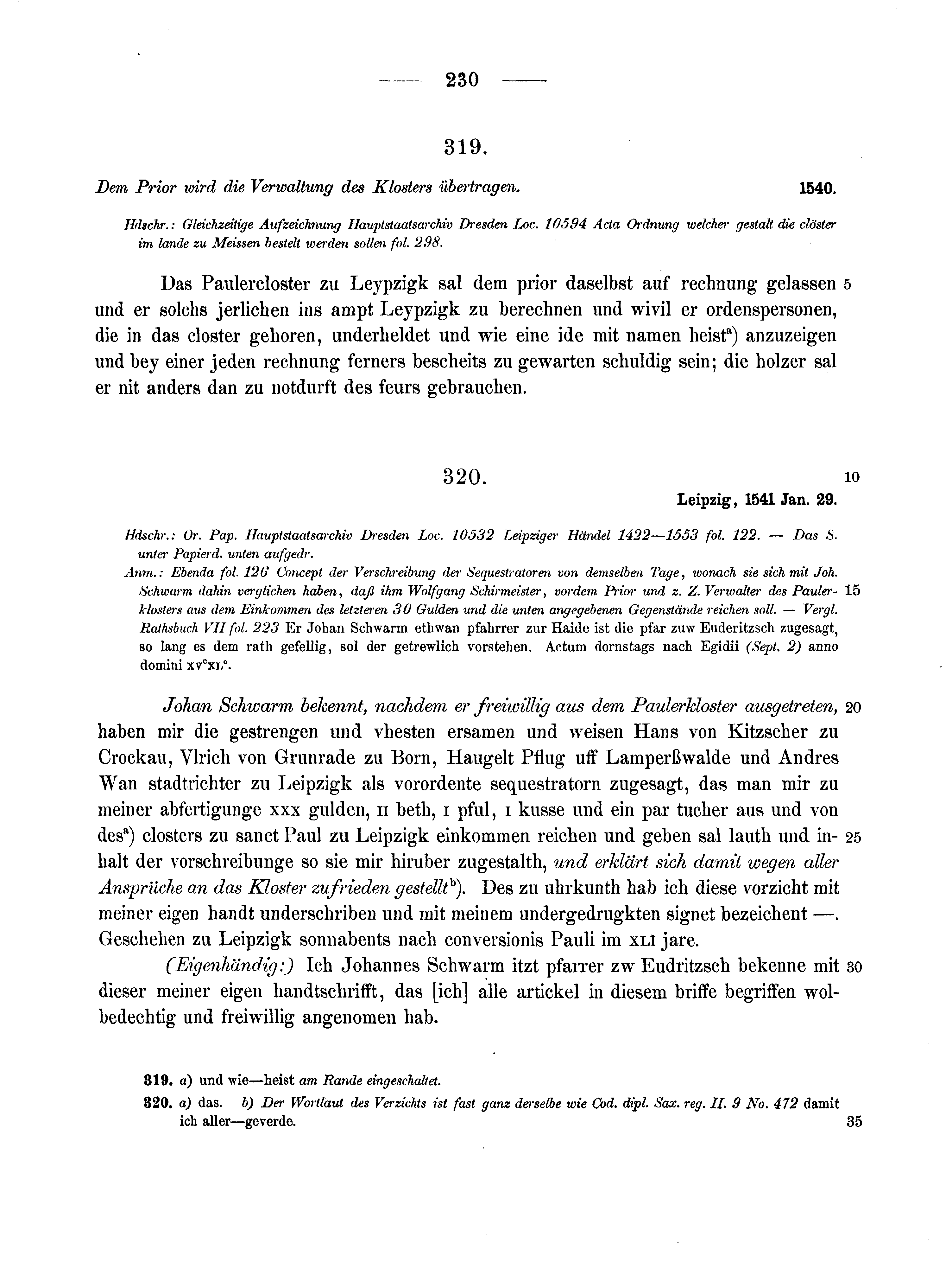 Historische Urkunde Seite 230 aus Band cds2_10