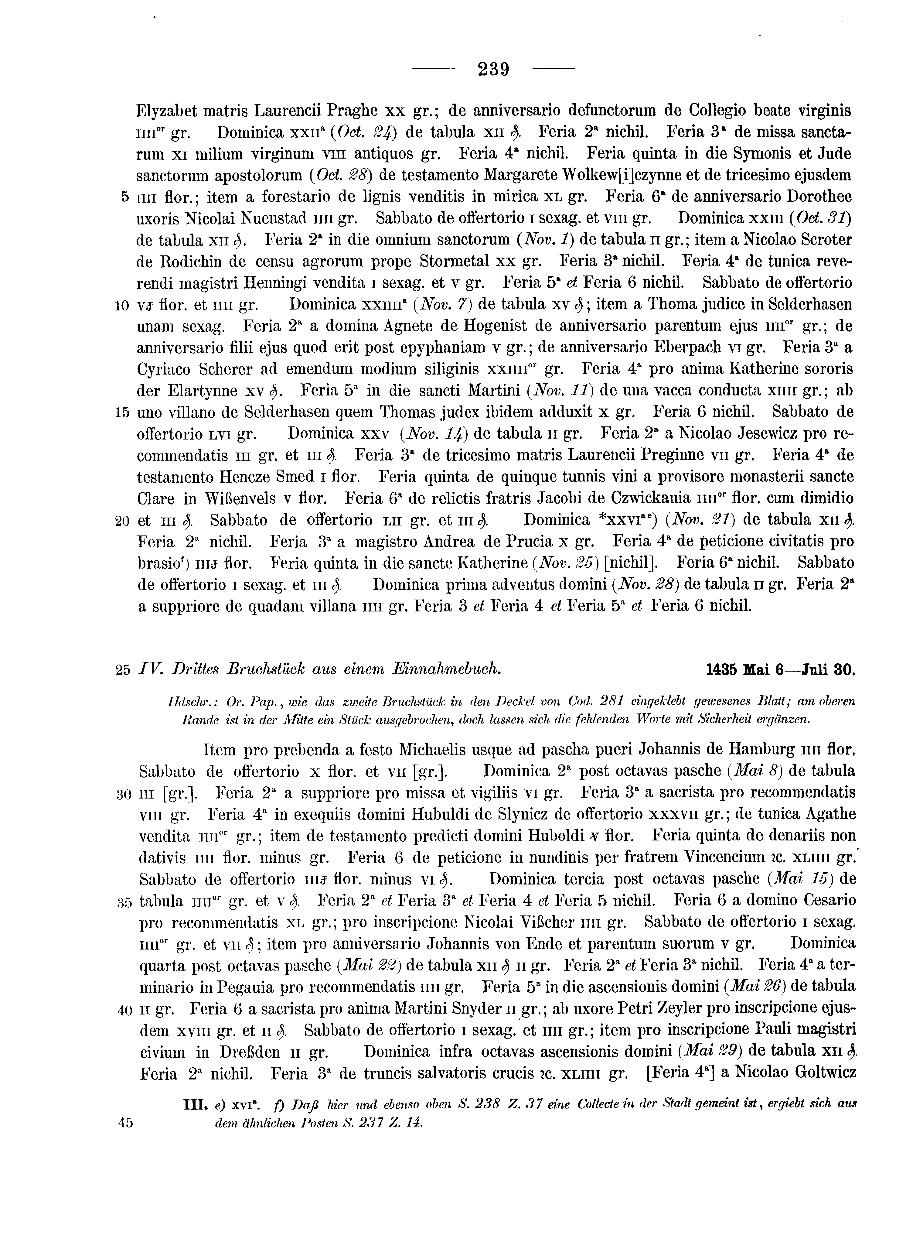 Historische Urkunde Seite 239 aus Band cds2_10