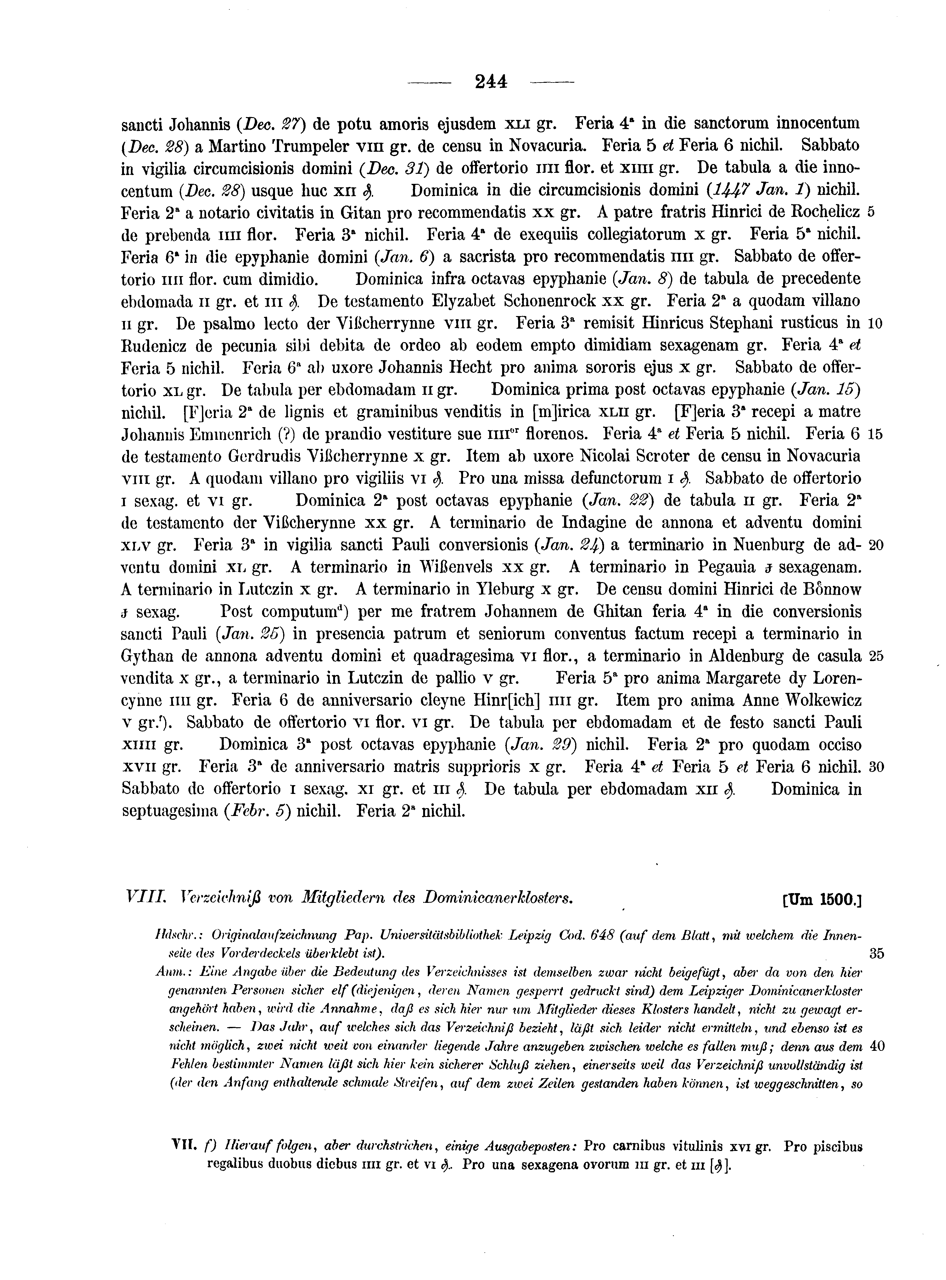 Historische Urkunde Seite 244 aus Band cds2_10