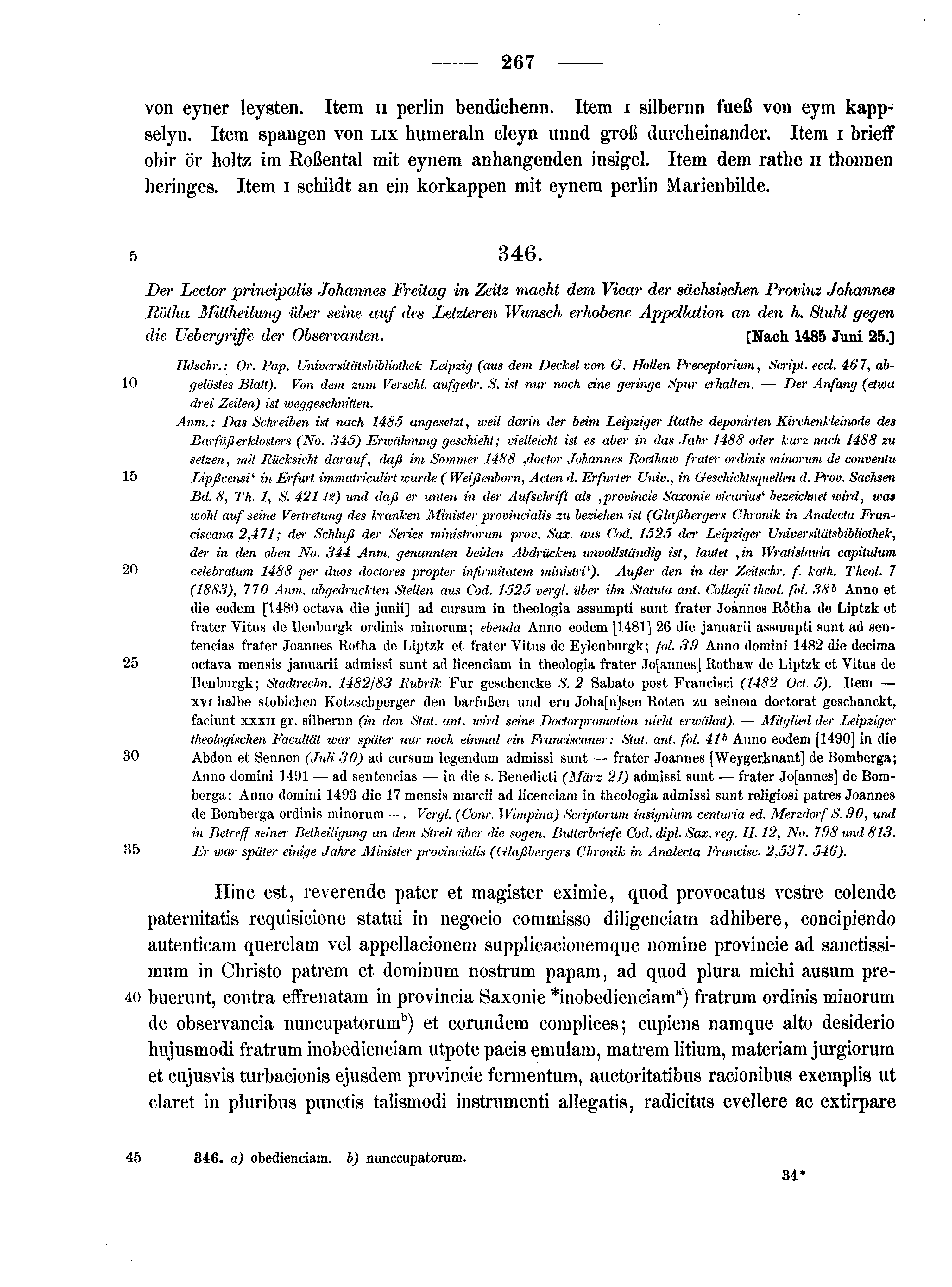 Historische Urkunde Seite 267 aus Band cds2_10