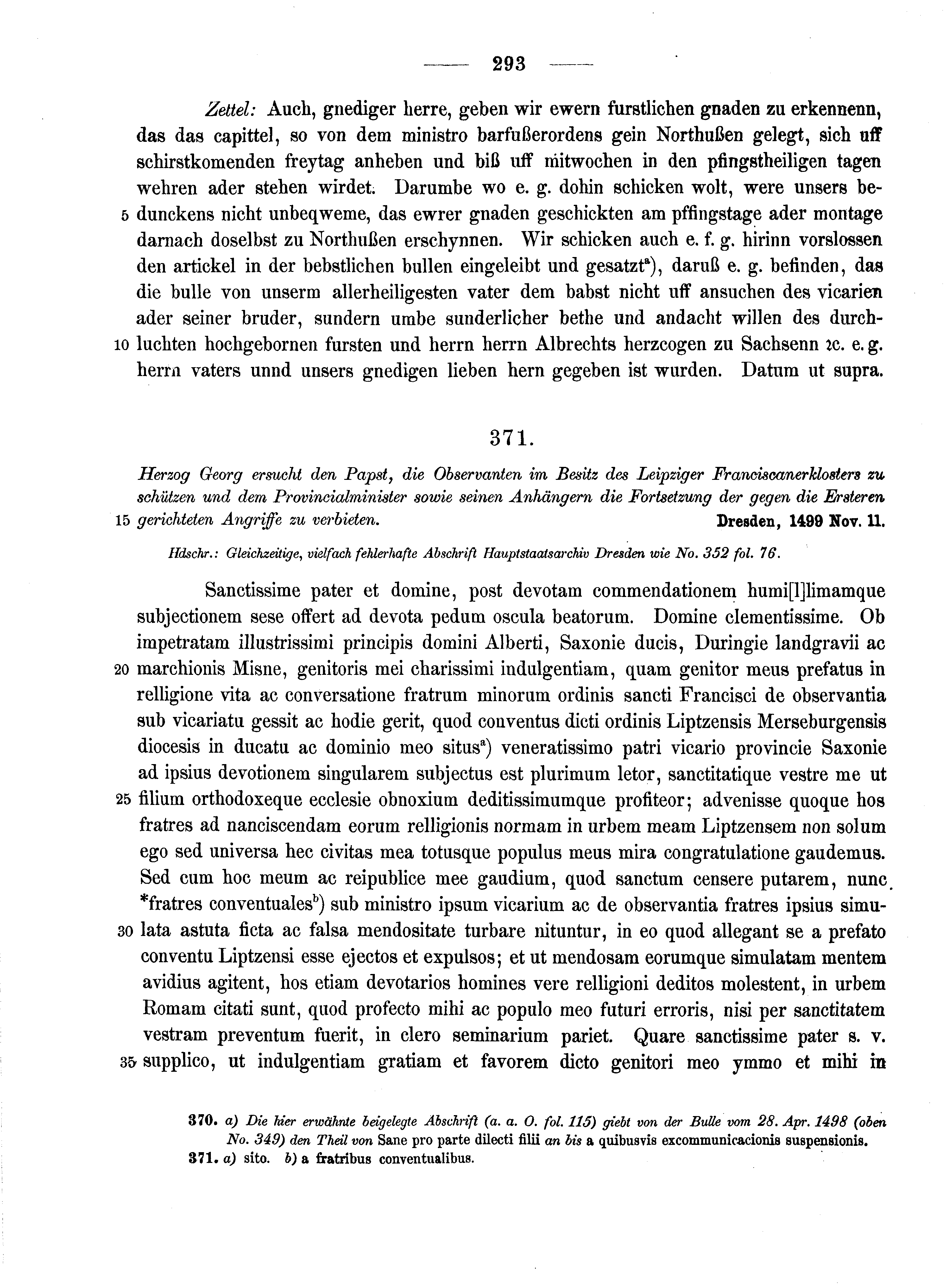 Historische Urkunde Seite 293 aus Band cds2_10