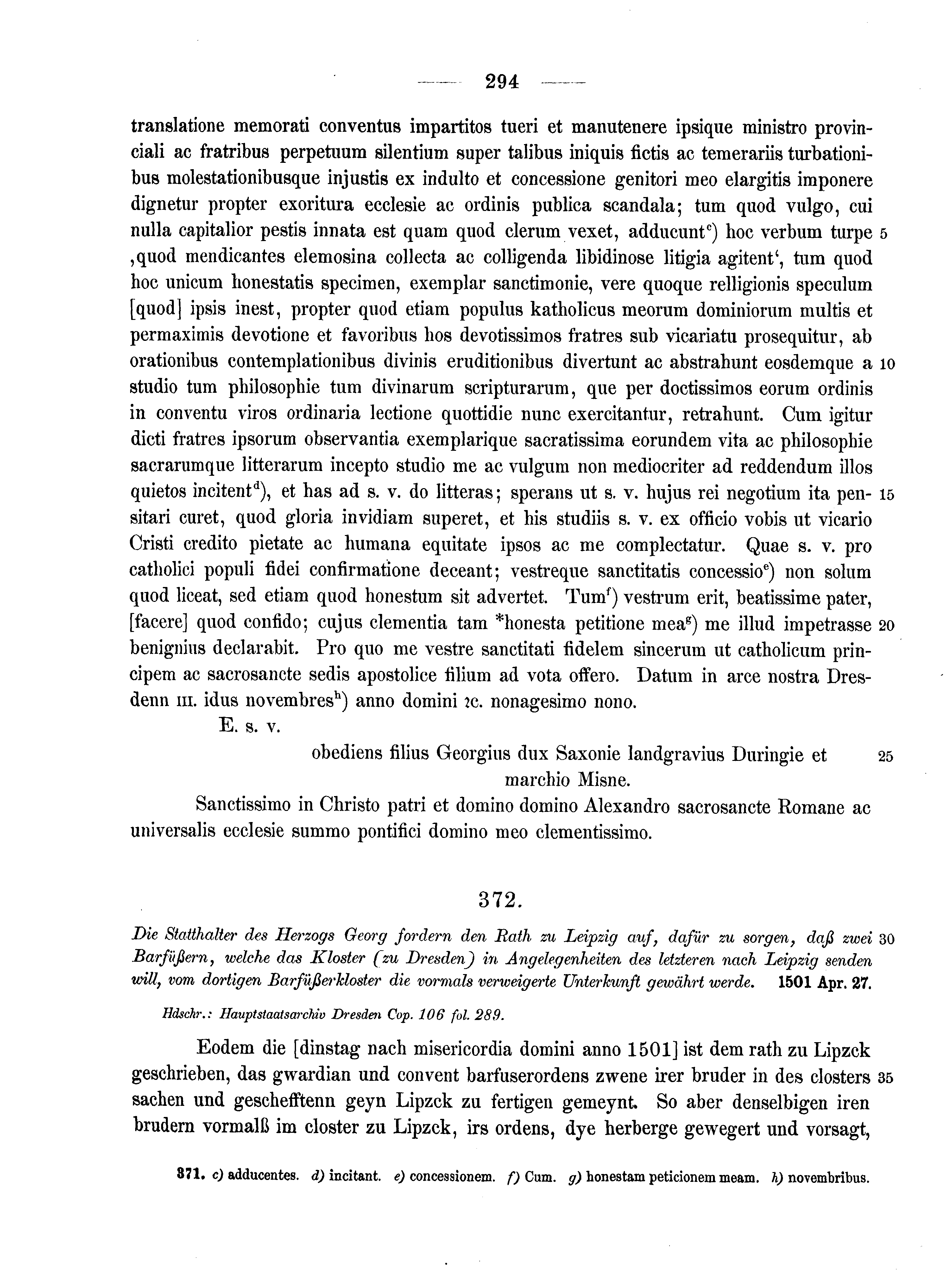 Historische Urkunde Seite 294 aus Band cds2_10