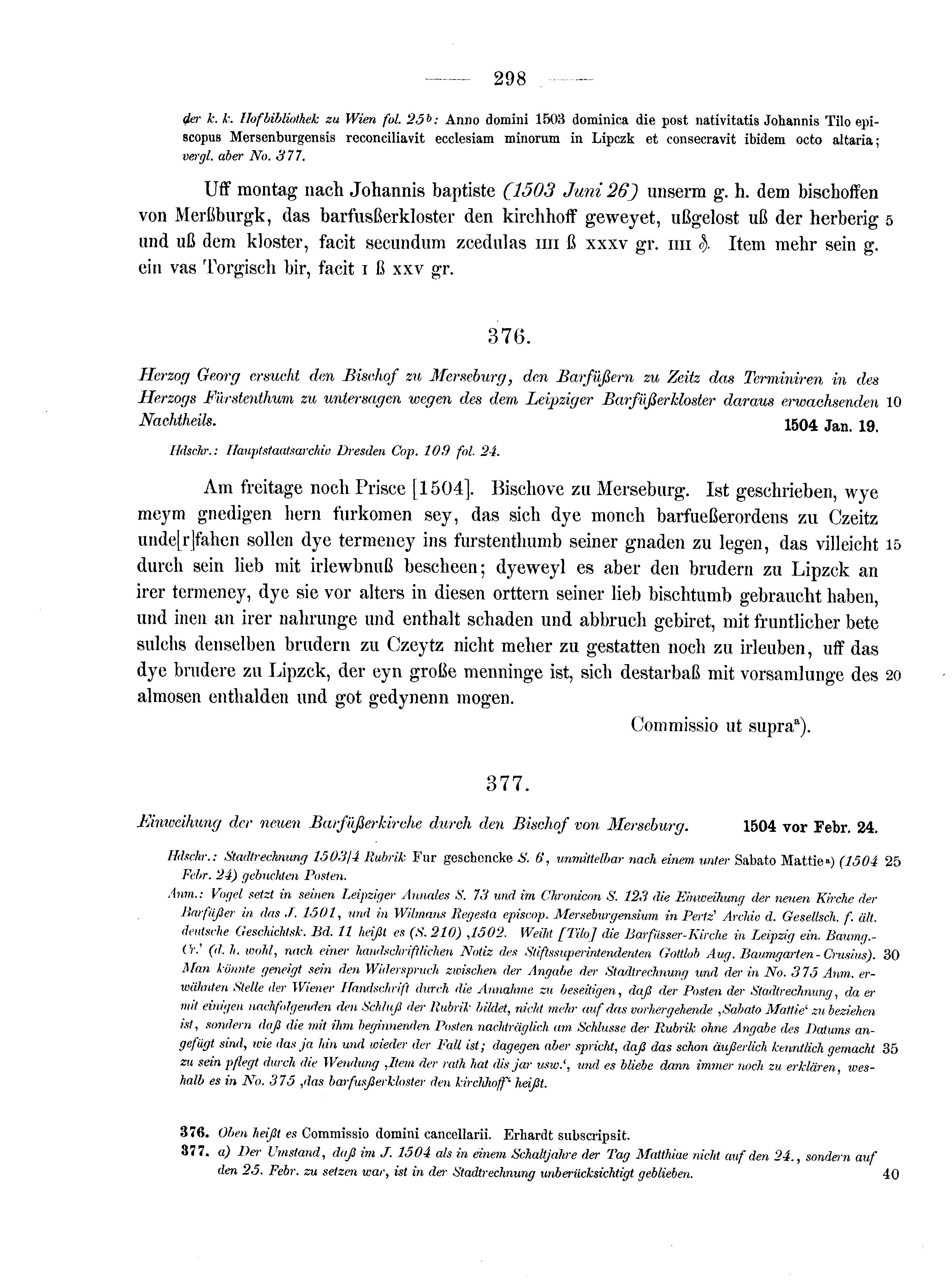 Historische Urkunde Seite 298 aus Band cds2_10