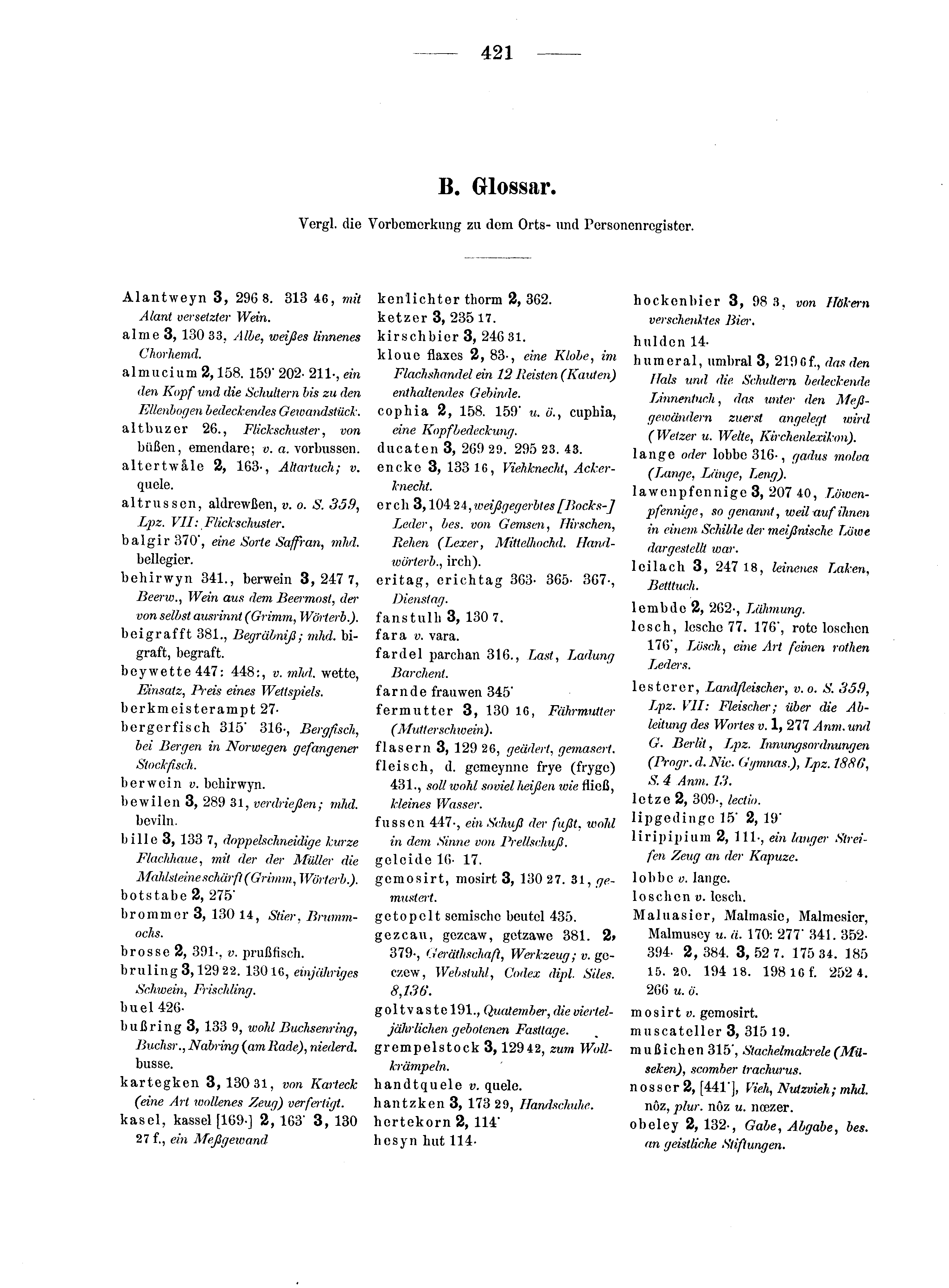 Historische Urkunde Seite 421 aus Band cds2_10