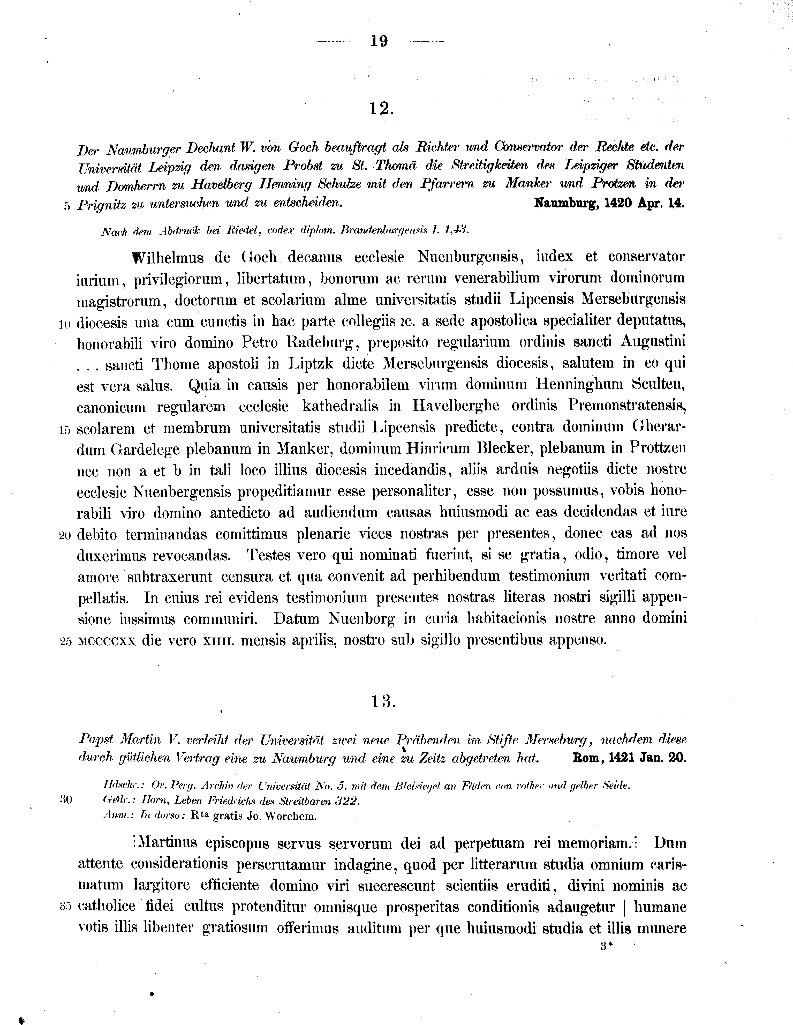 Historische Urkunde Seite 19 aus Band cds2_11