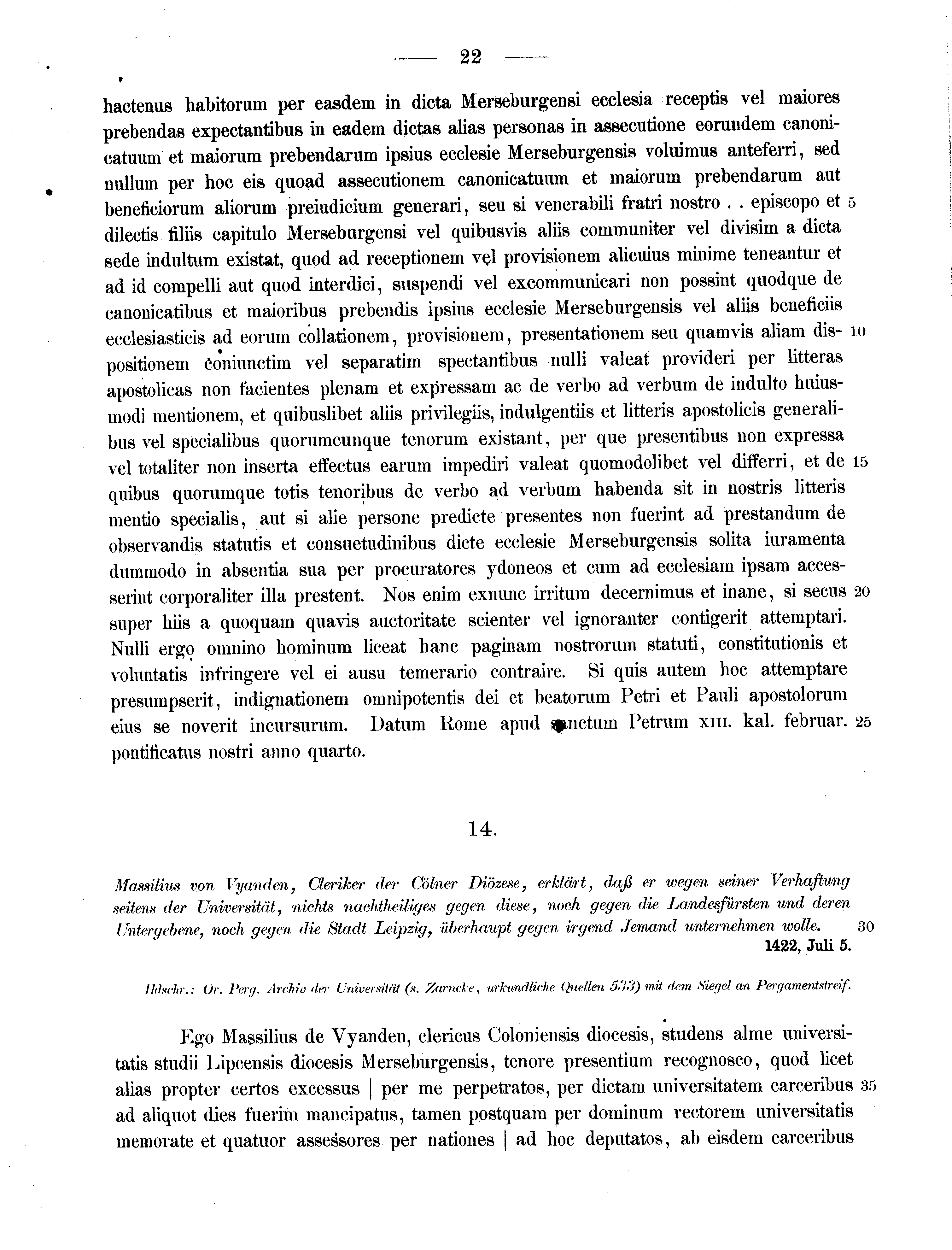 Historische Urkunde Seite 22 aus Band cds2_11