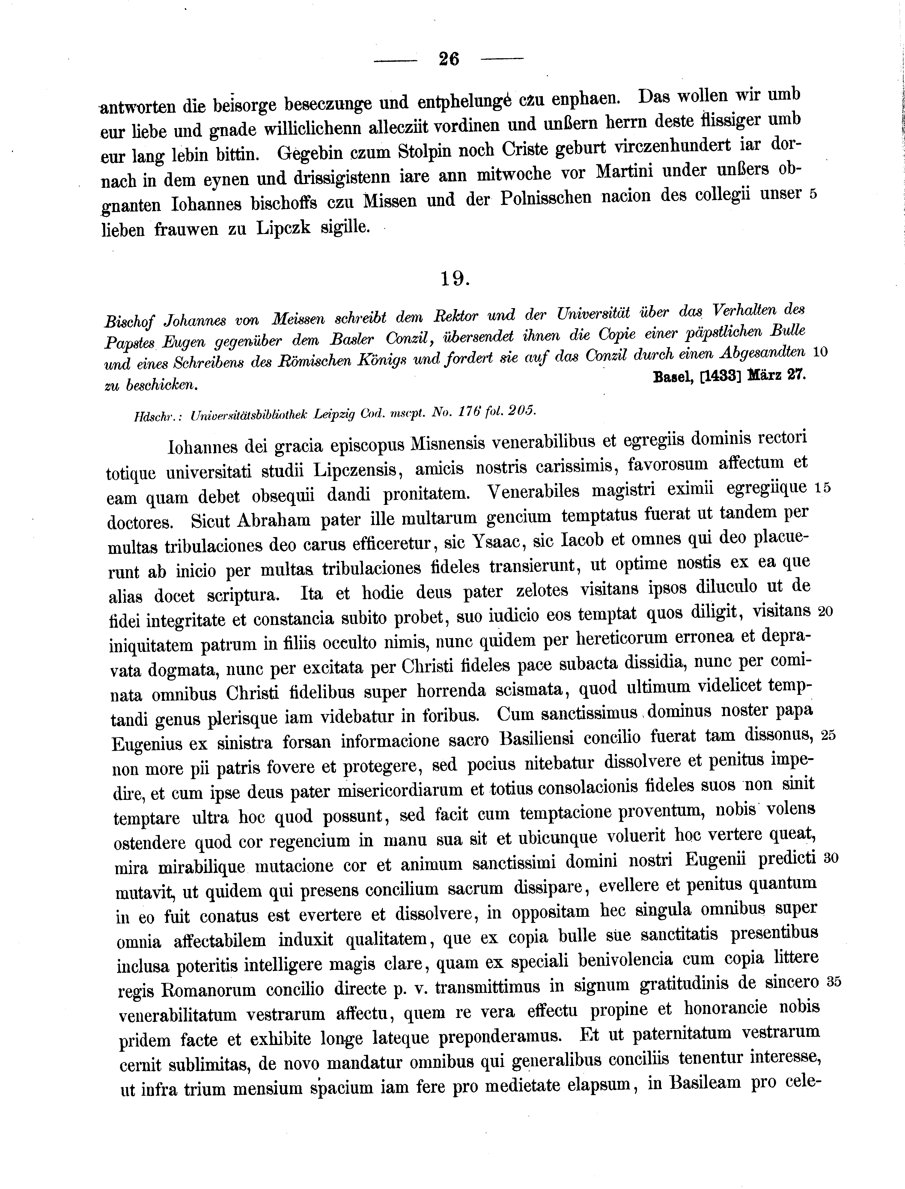 Historische Urkunde Seite 26 aus Band cds2_11