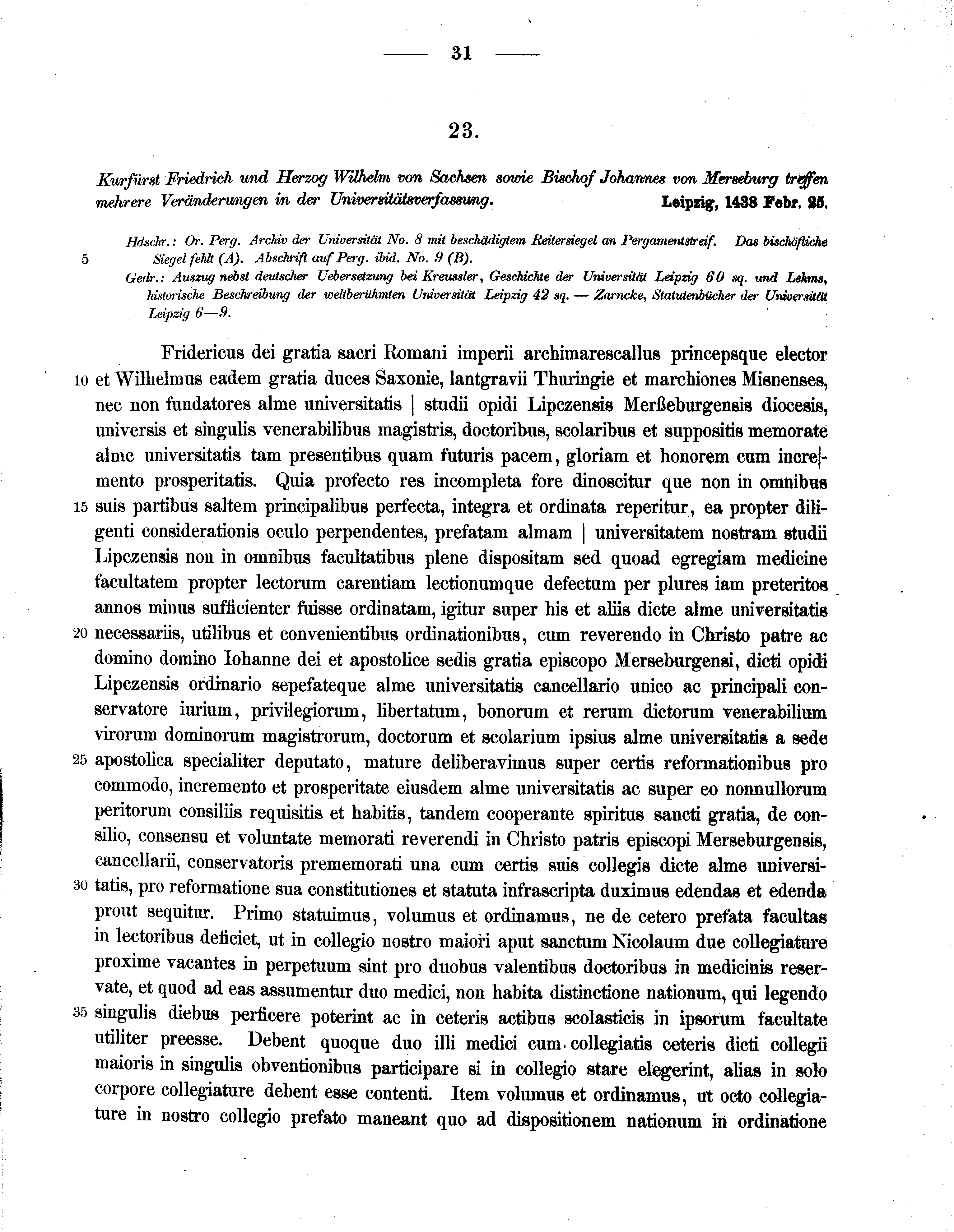 Historische Urkunde Seite 31 aus Band cds2_11