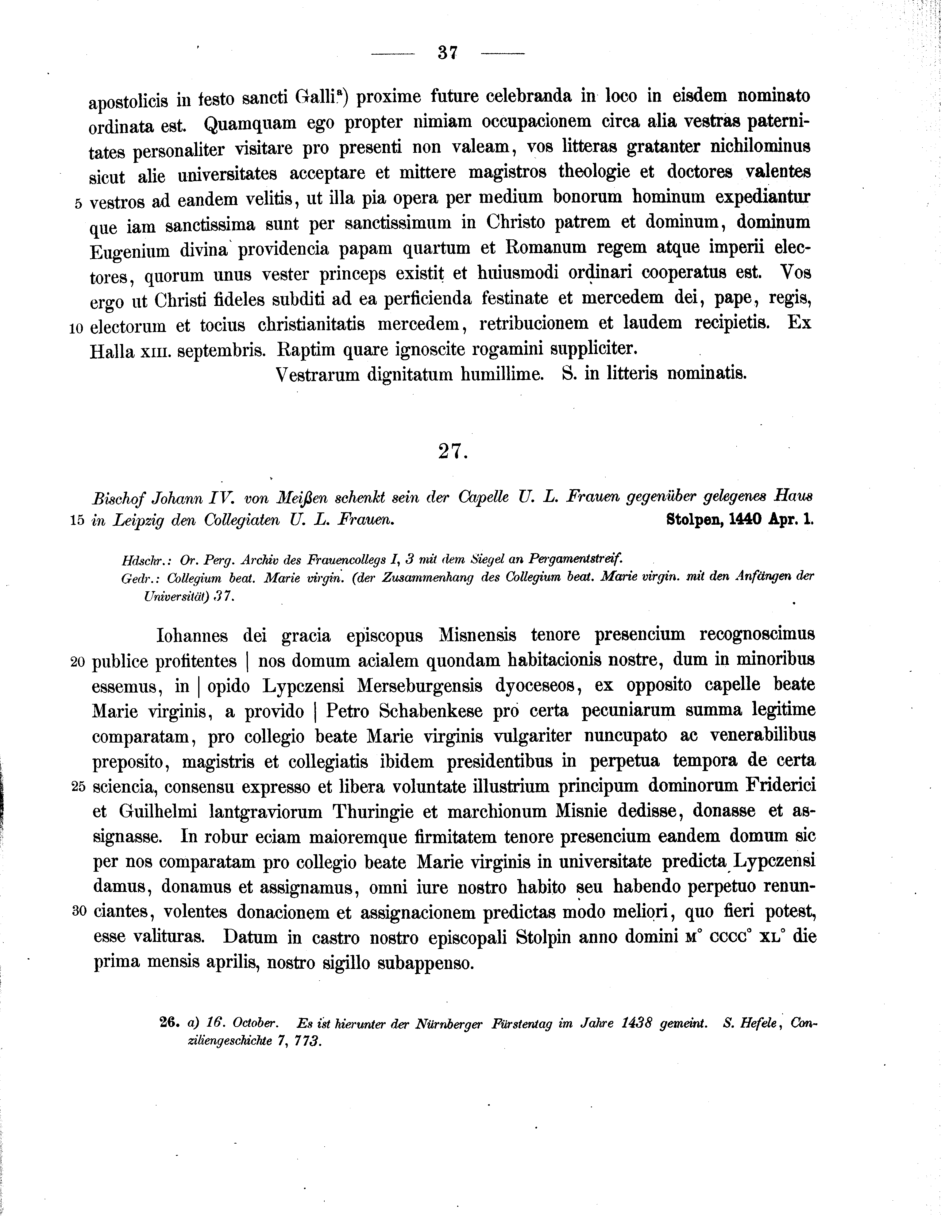 Historische Urkunde Seite 37 aus Band cds2_11