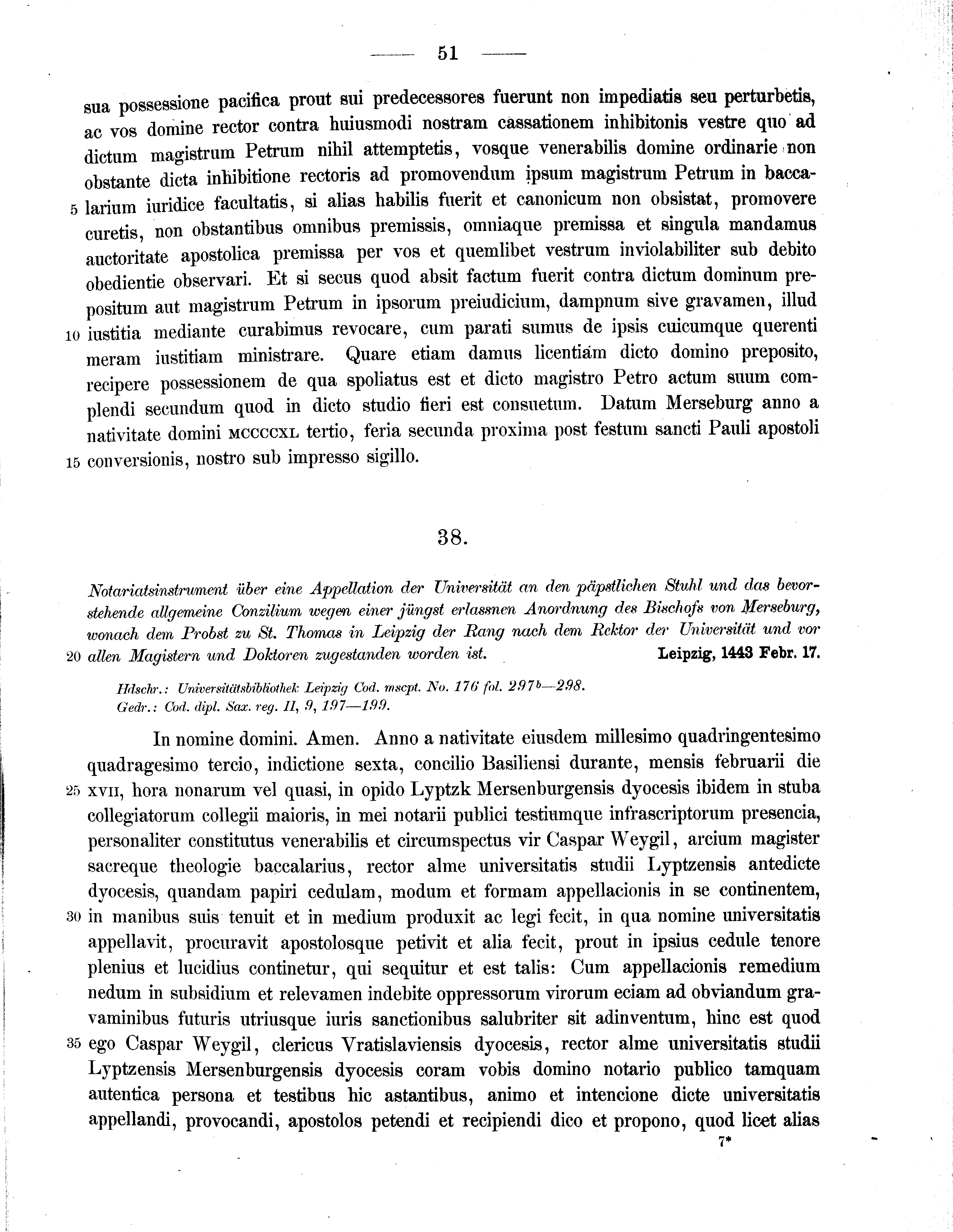 Historische Urkunde Seite 51 aus Band cds2_11