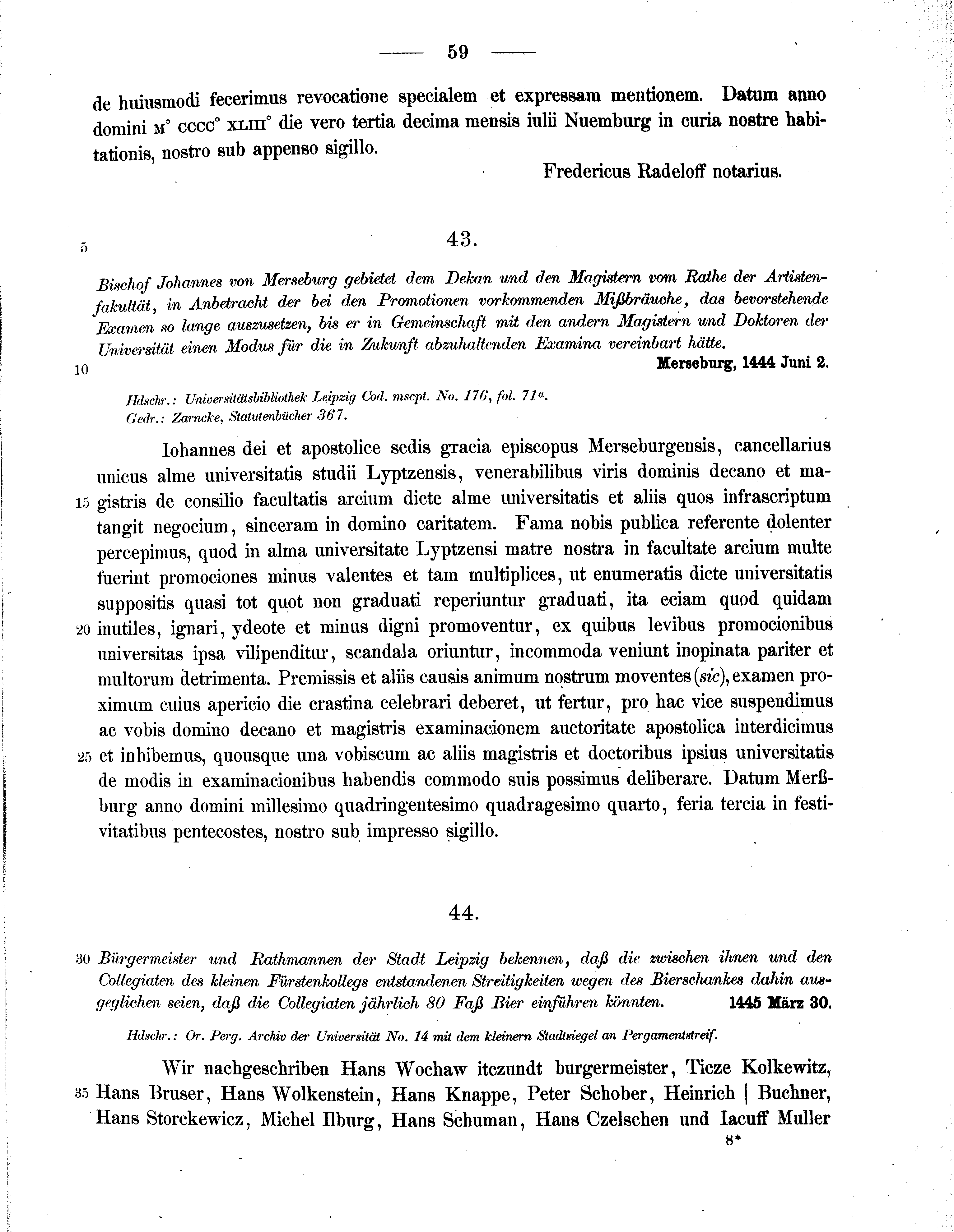 Historische Urkunde Seite 59 aus Band cds2_11