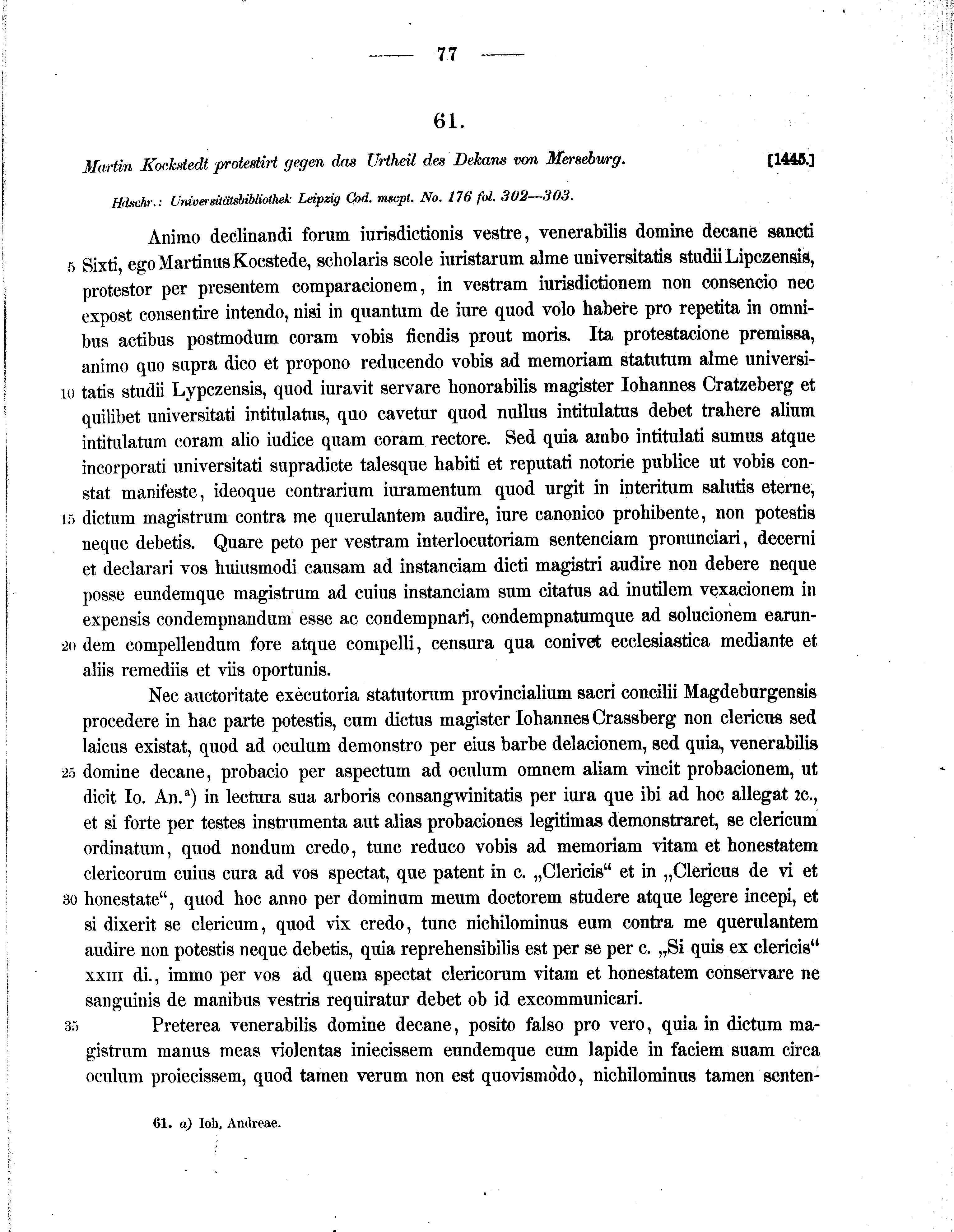 Historische Urkunde Seite 77 aus Band cds2_11