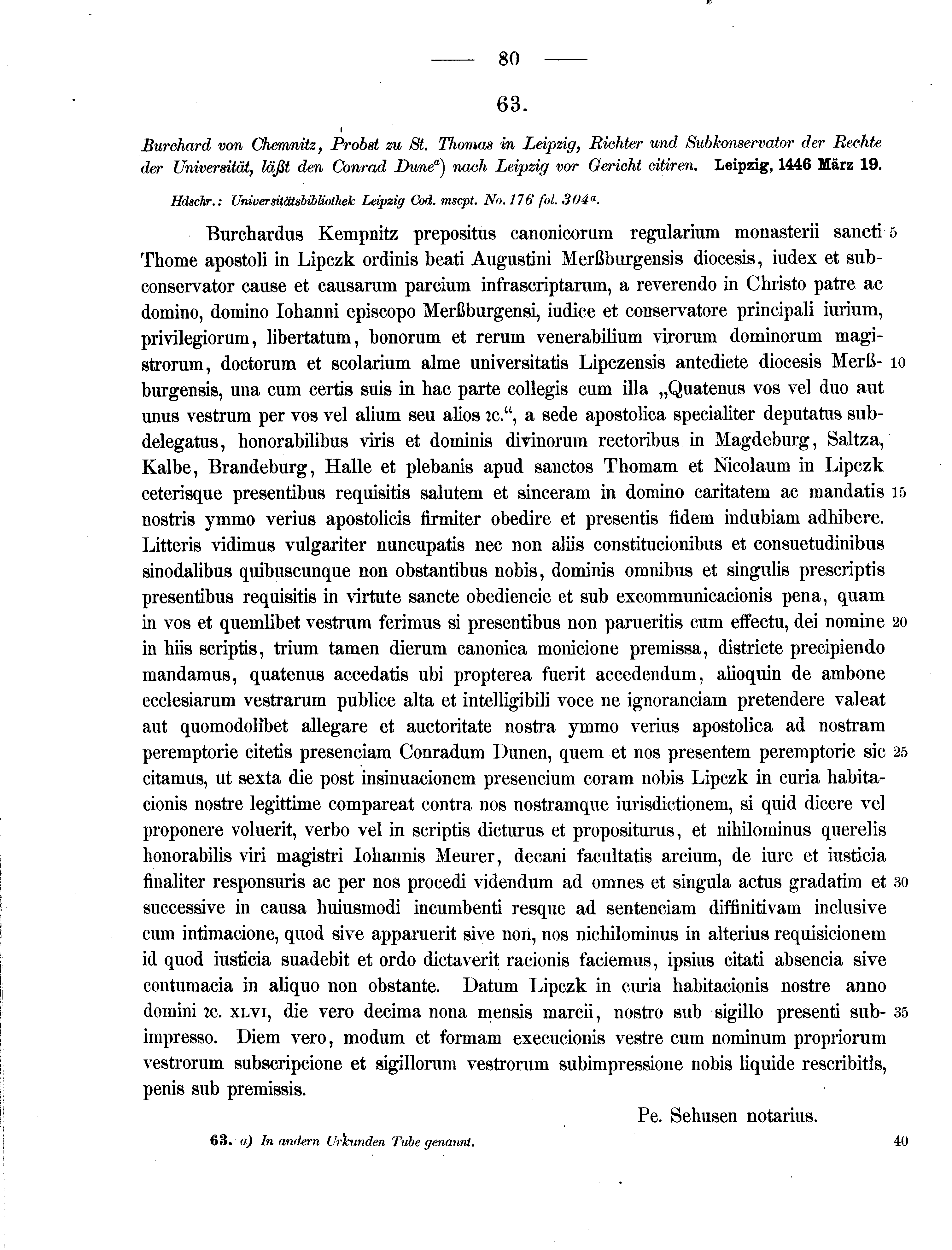 Historische Urkunde Seite 80 aus Band cds2_11