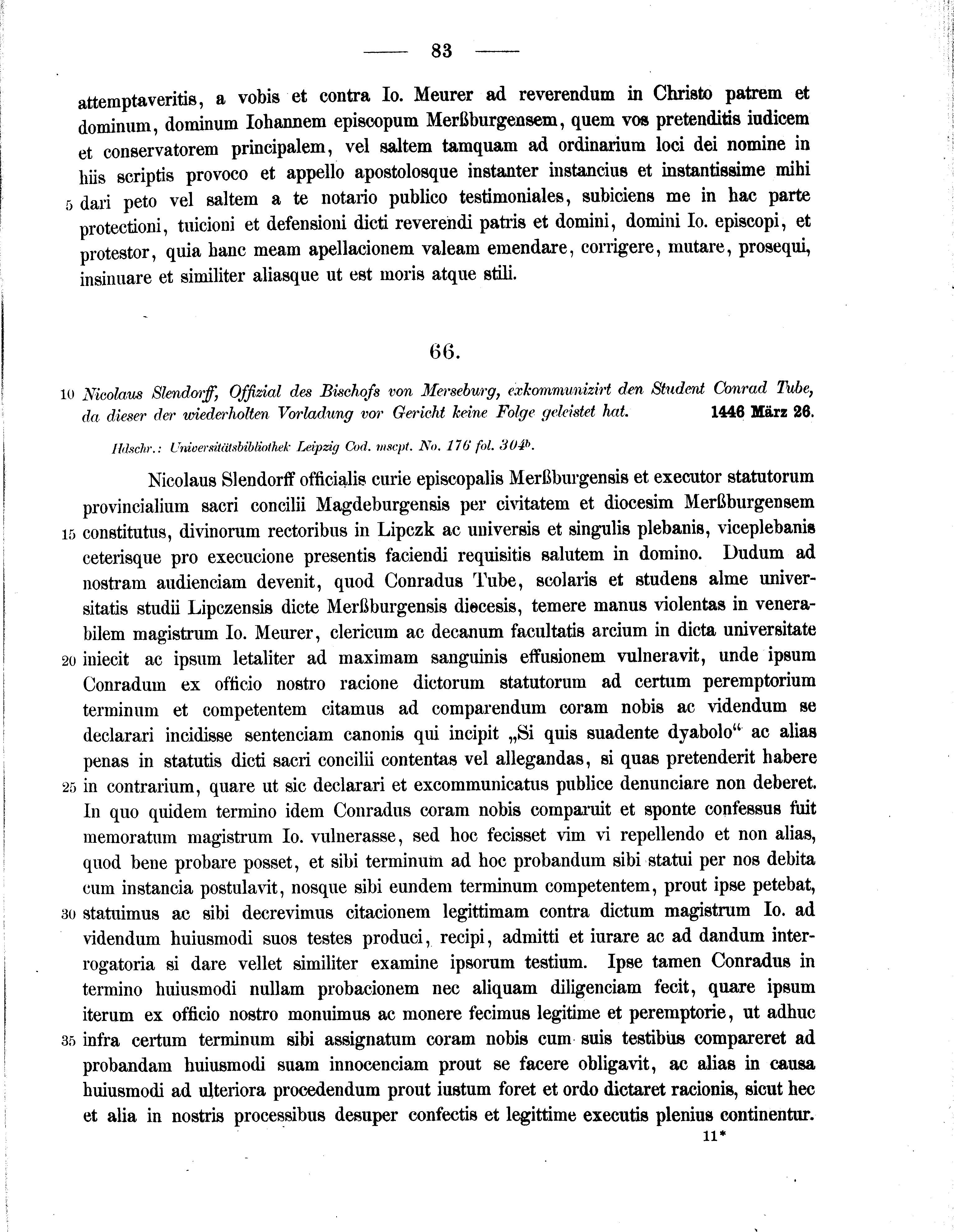 Historische Urkunde Seite 83 aus Band cds2_11