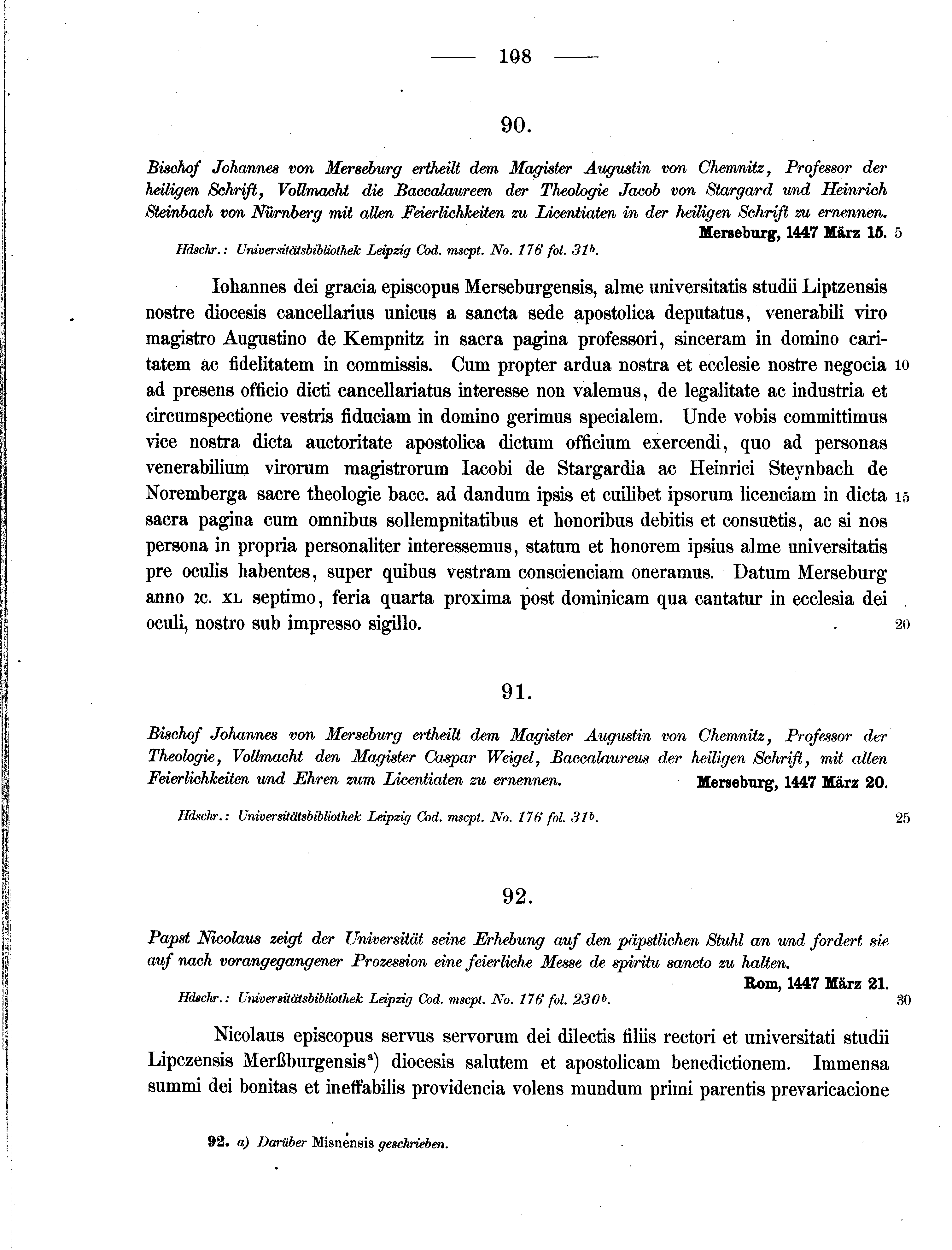 Historische Urkunde Seite 108 aus Band cds2_11