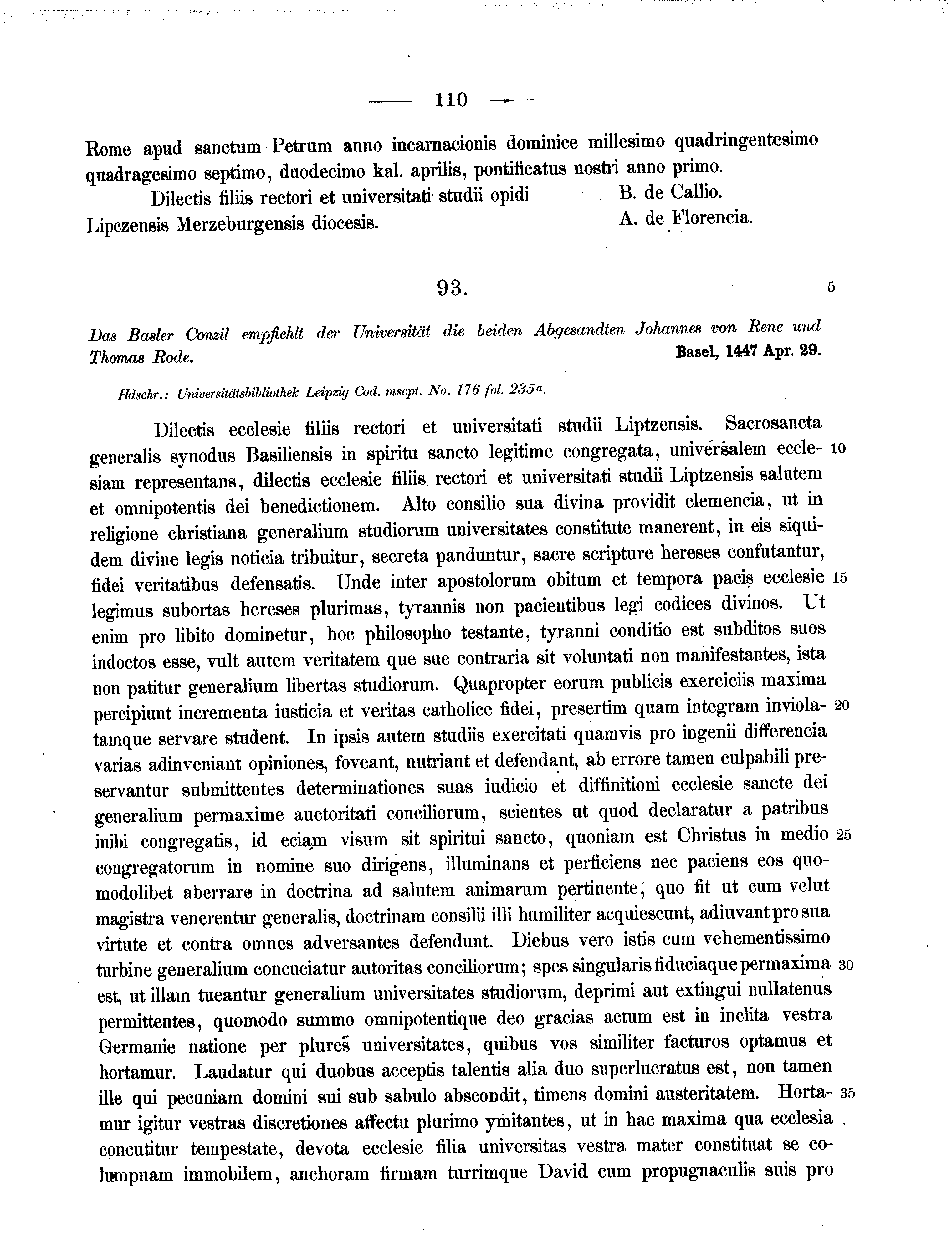 Historische Urkunde Seite 110 aus Band cds2_11