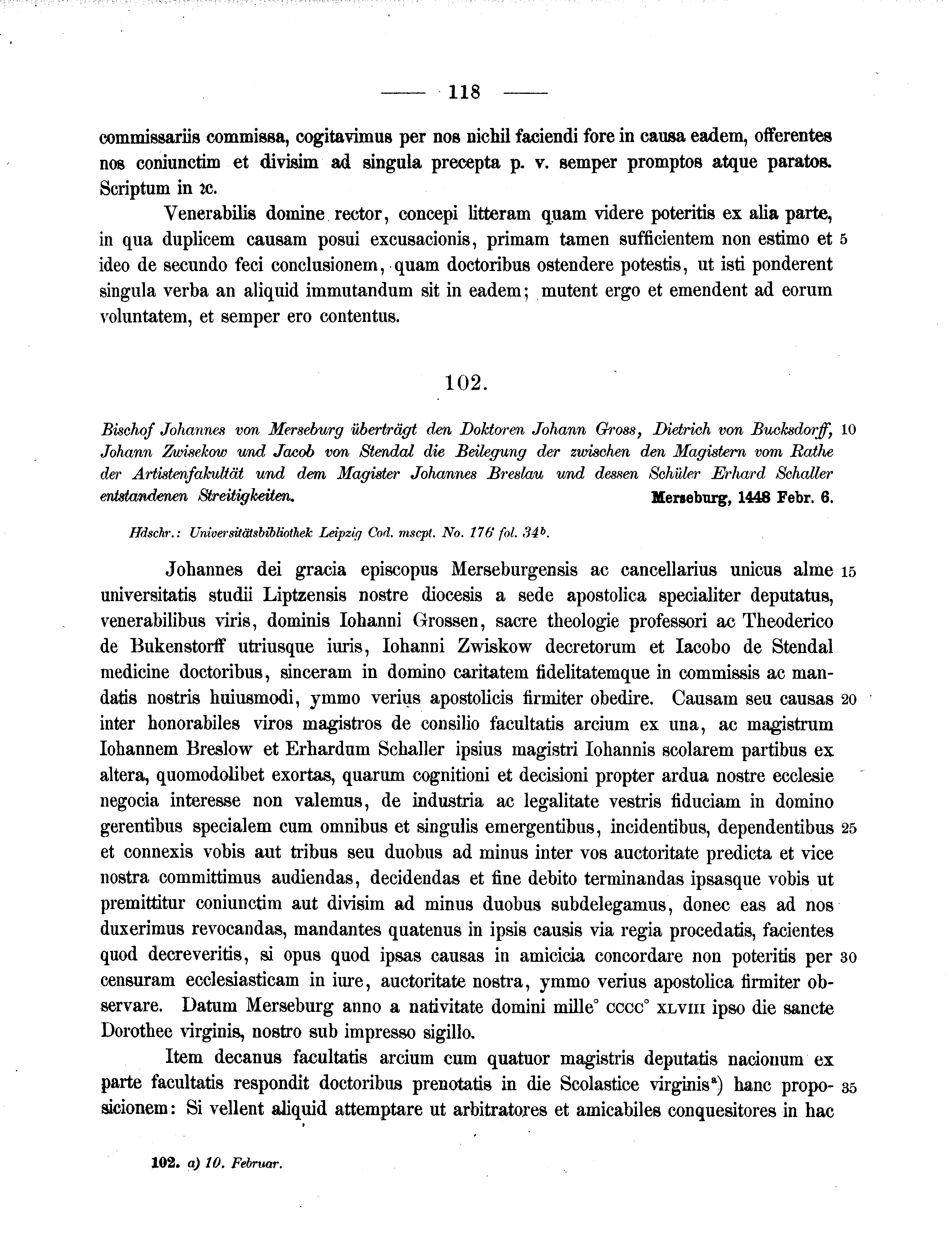 Historische Urkunde Seite 118 aus Band cds2_11