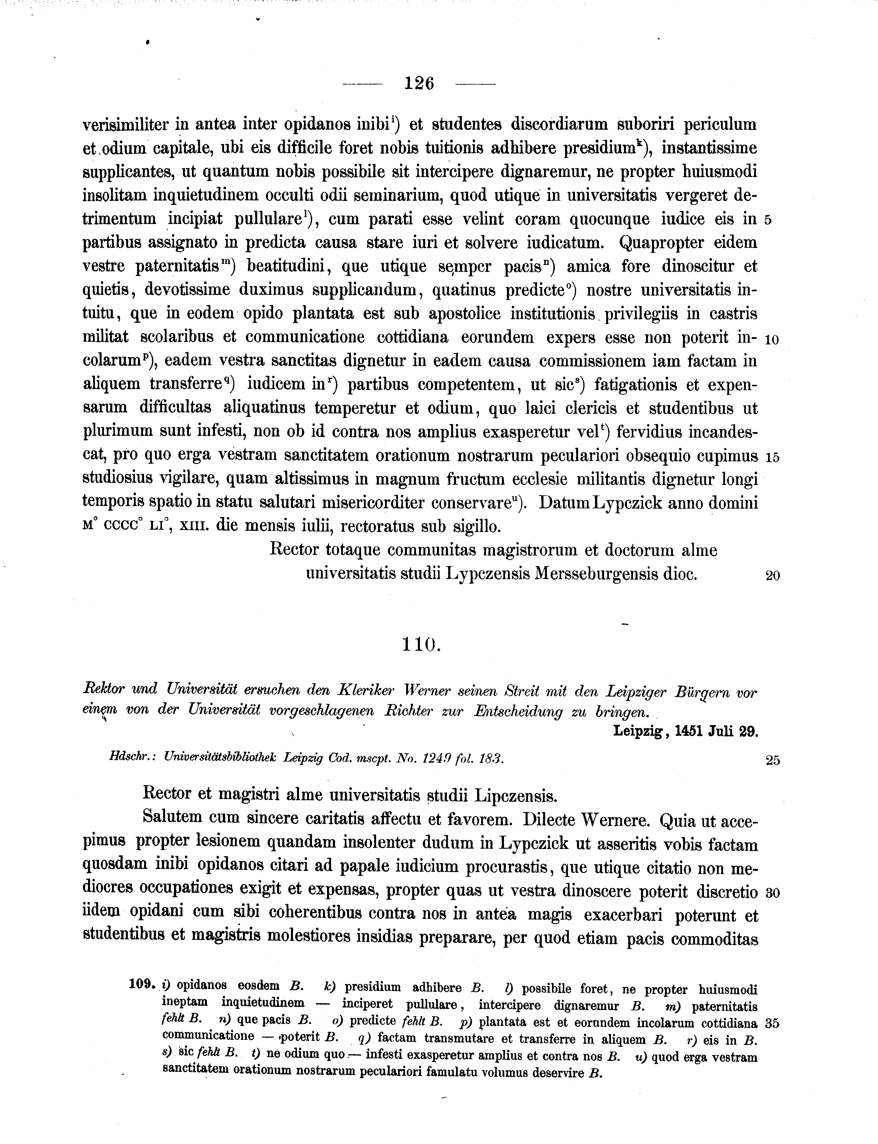 Historische Urkunde Seite 126 aus Band cds2_11