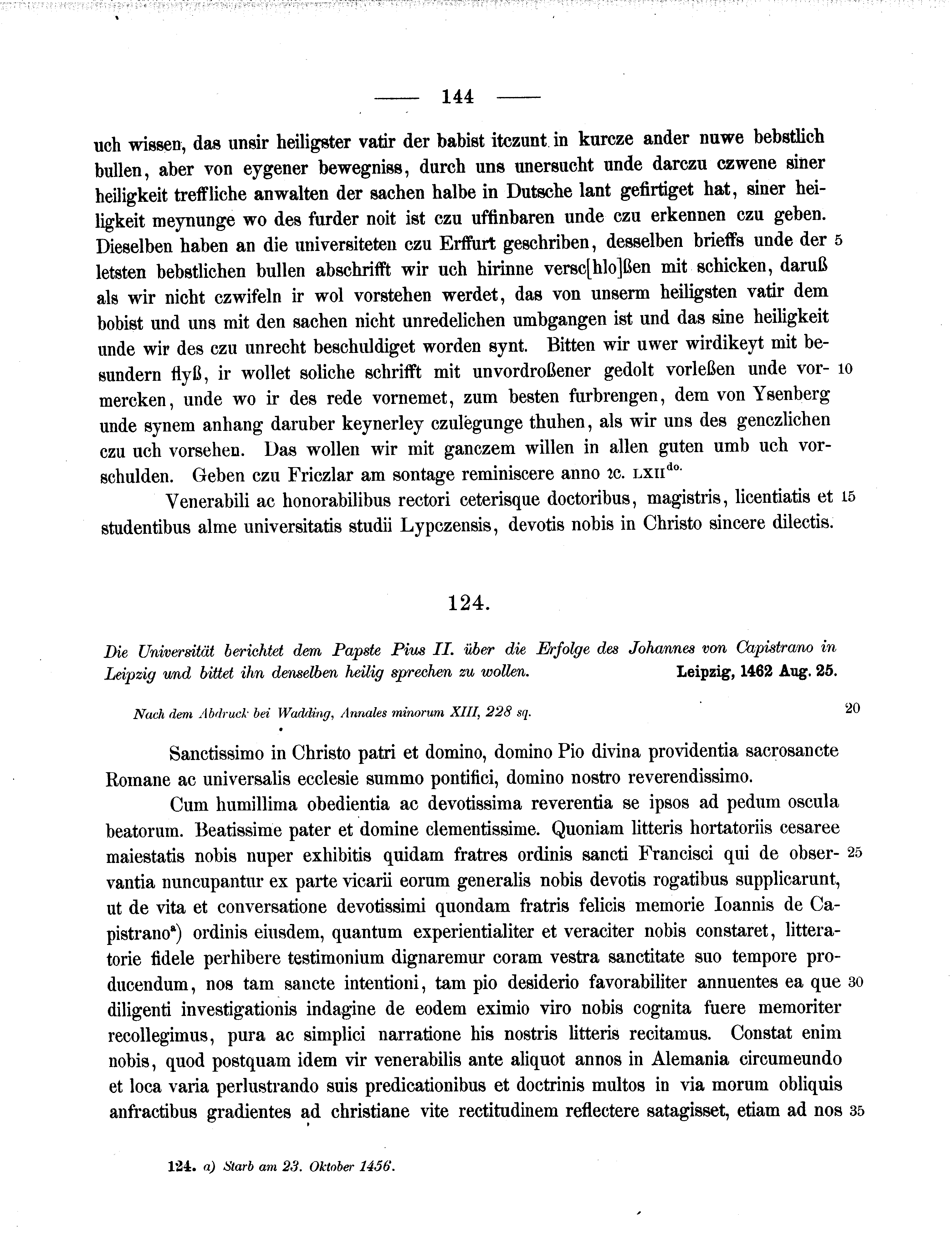 Historische Urkunde Seite 144 aus Band cds2_11