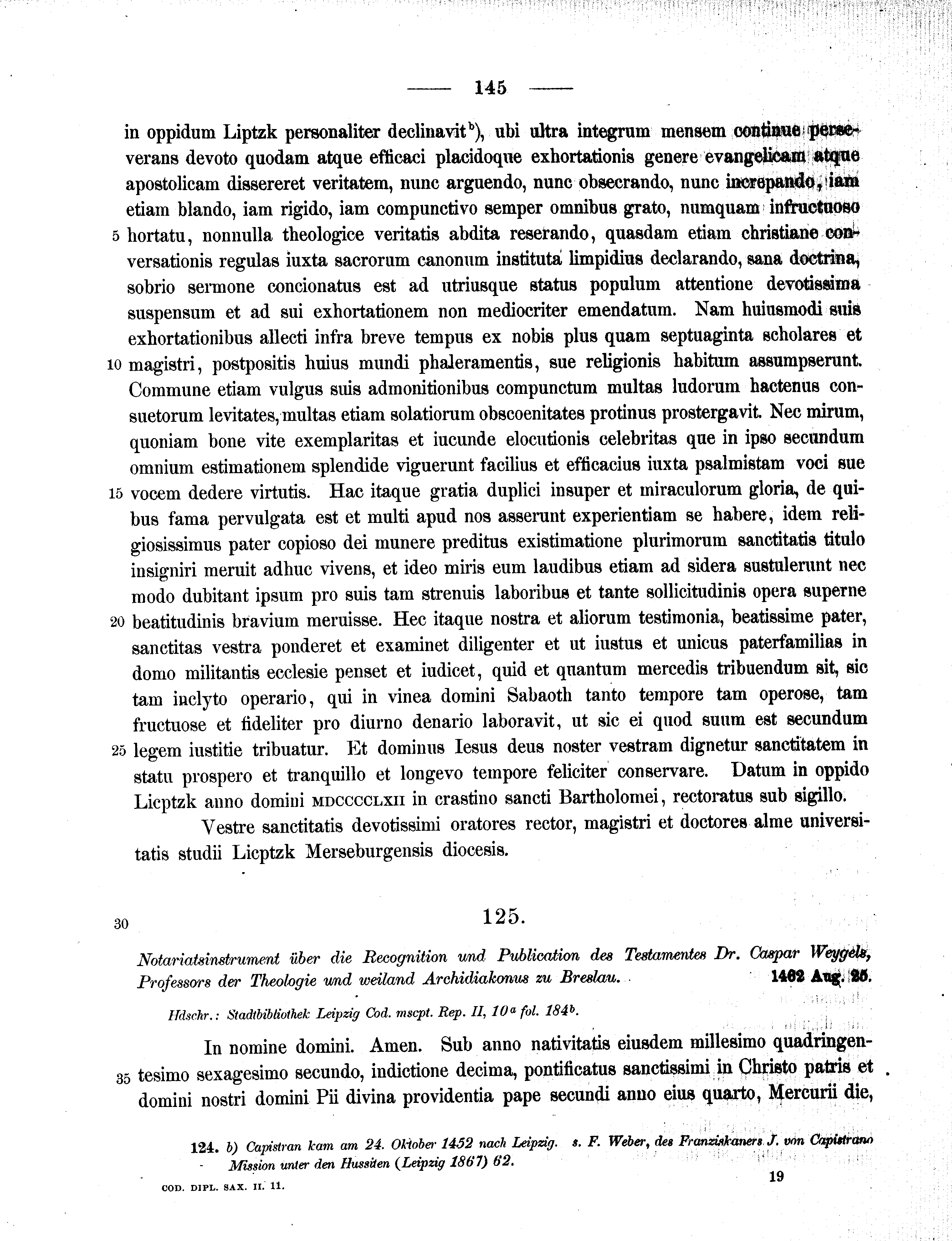 Historische Urkunde Seite 145 aus Band cds2_11