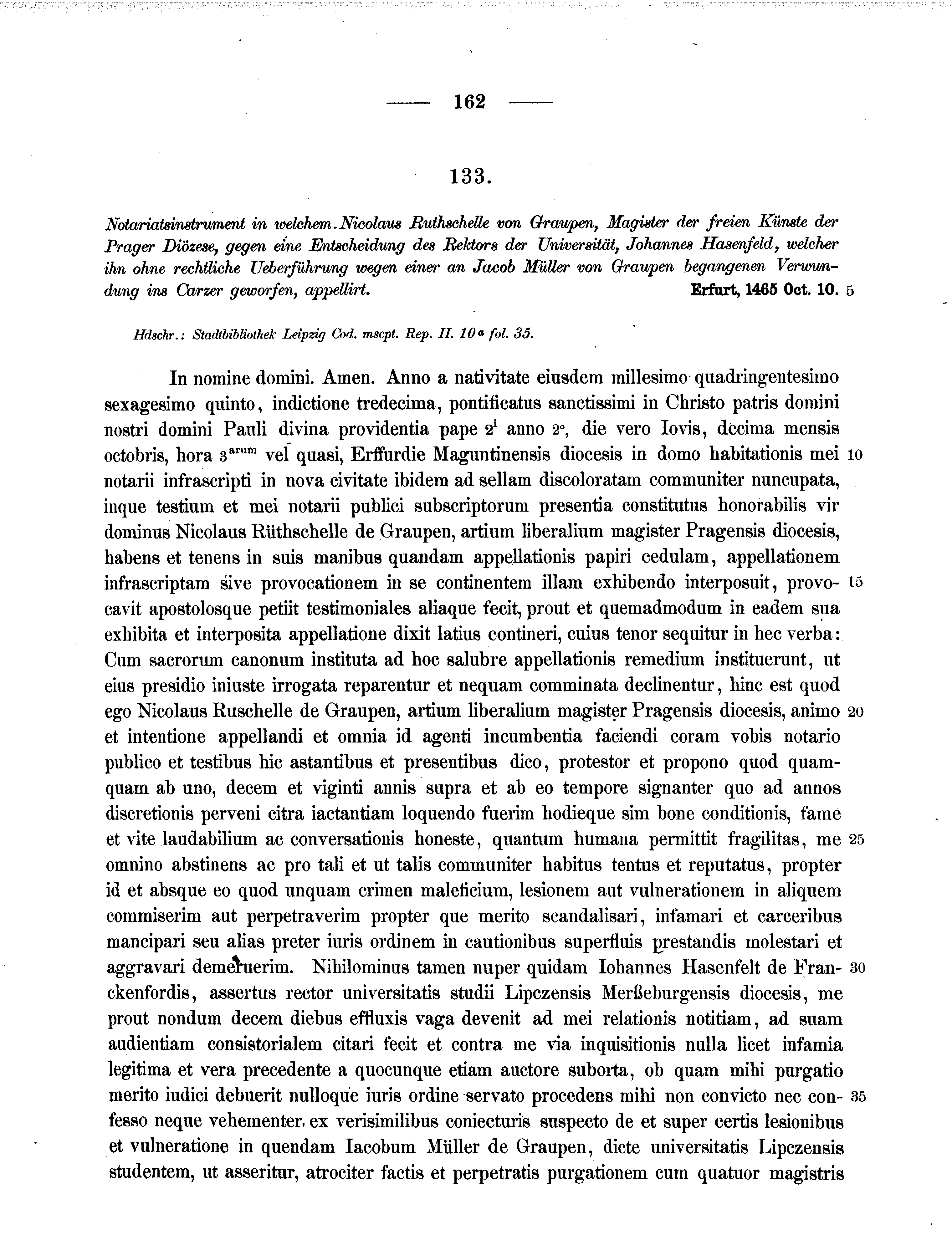 Historische Urkunde Seite 162 aus Band cds2_11