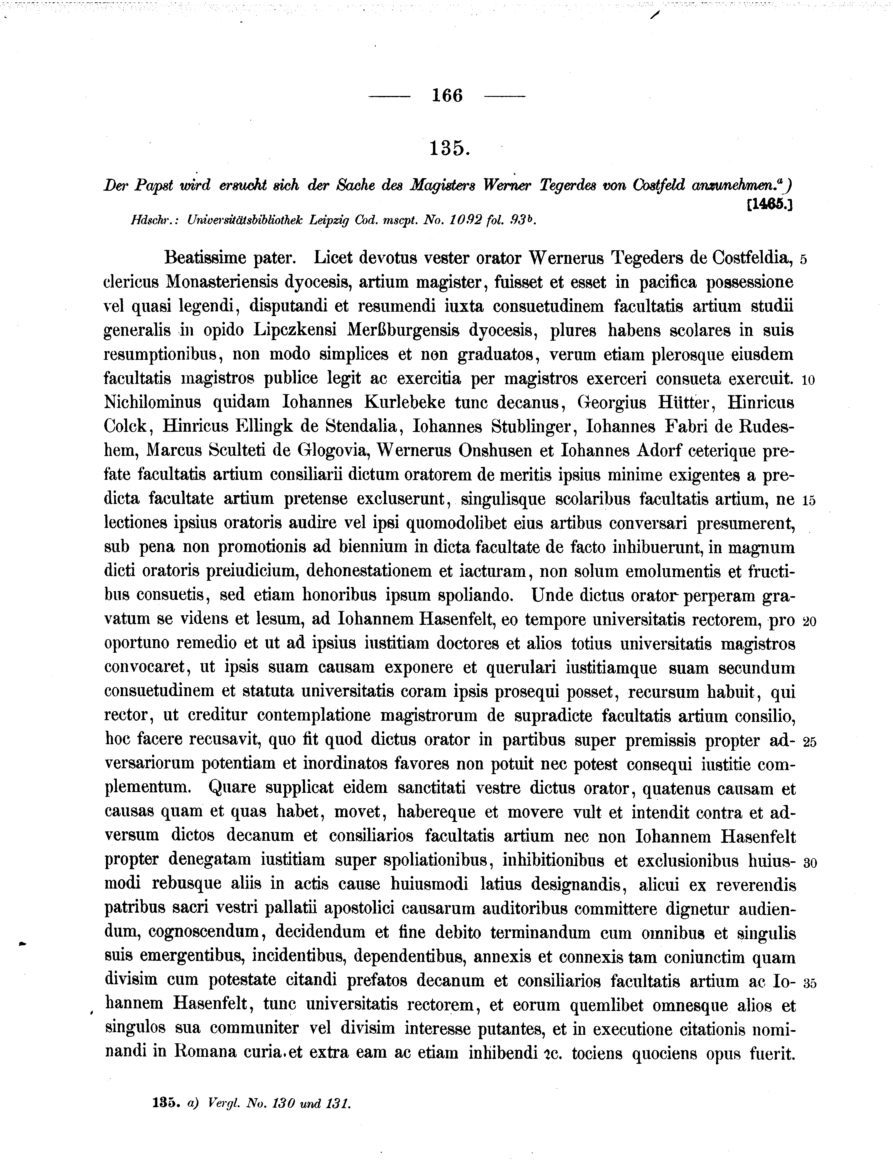 Historische Urkunde Seite 166 aus Band cds2_11