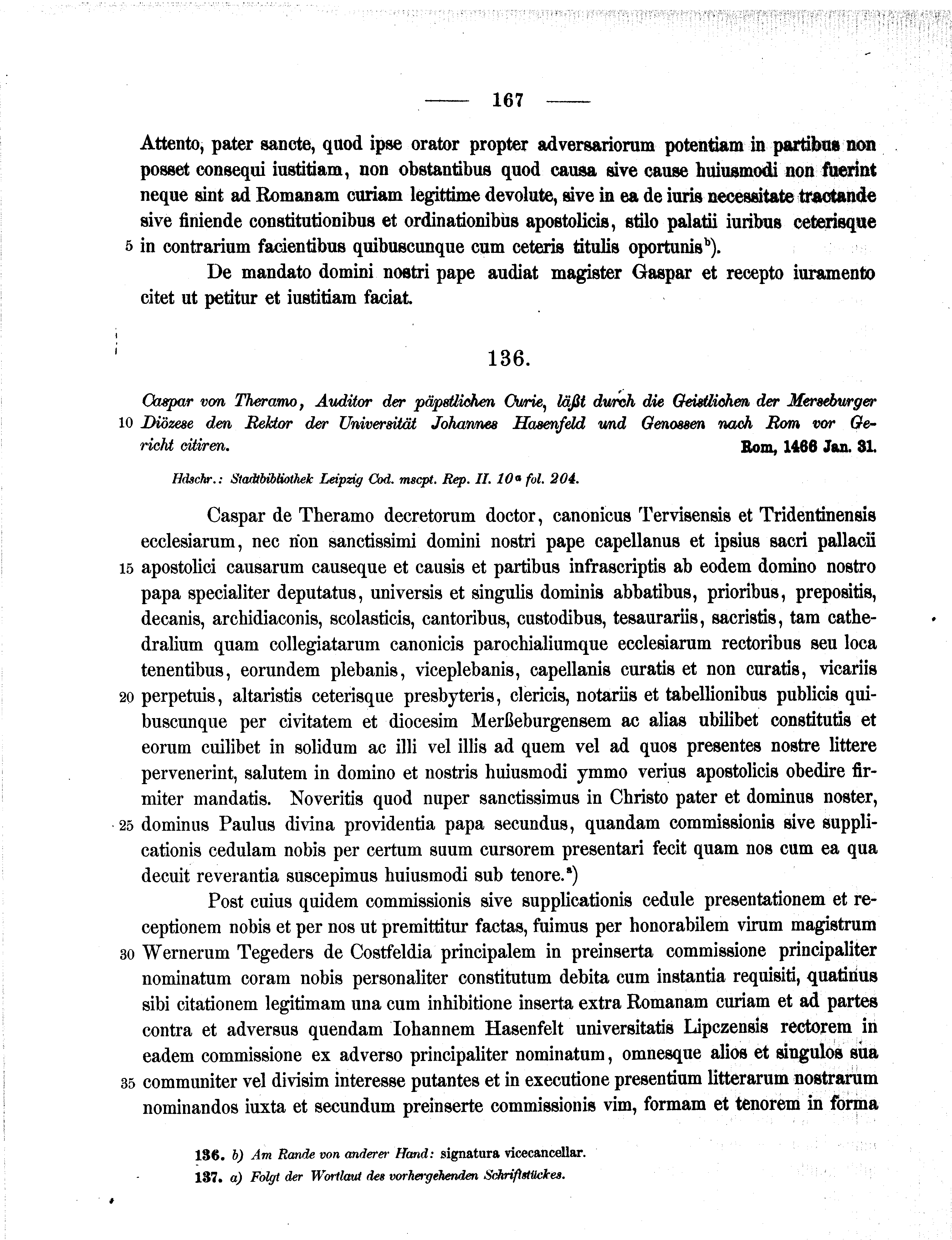 Historische Urkunde Seite 167 aus Band cds2_11