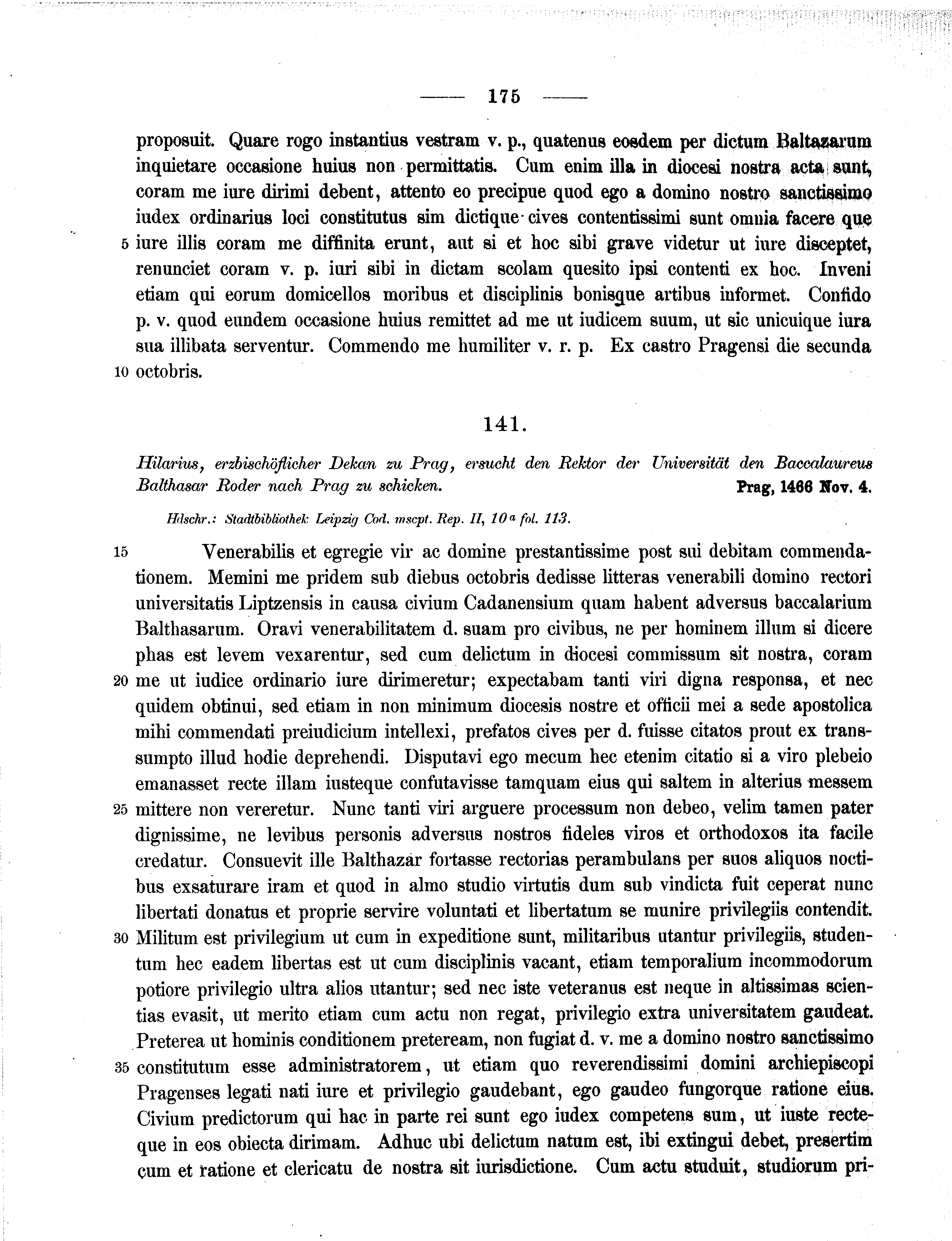 Historische Urkunde Seite 175 aus Band cds2_11