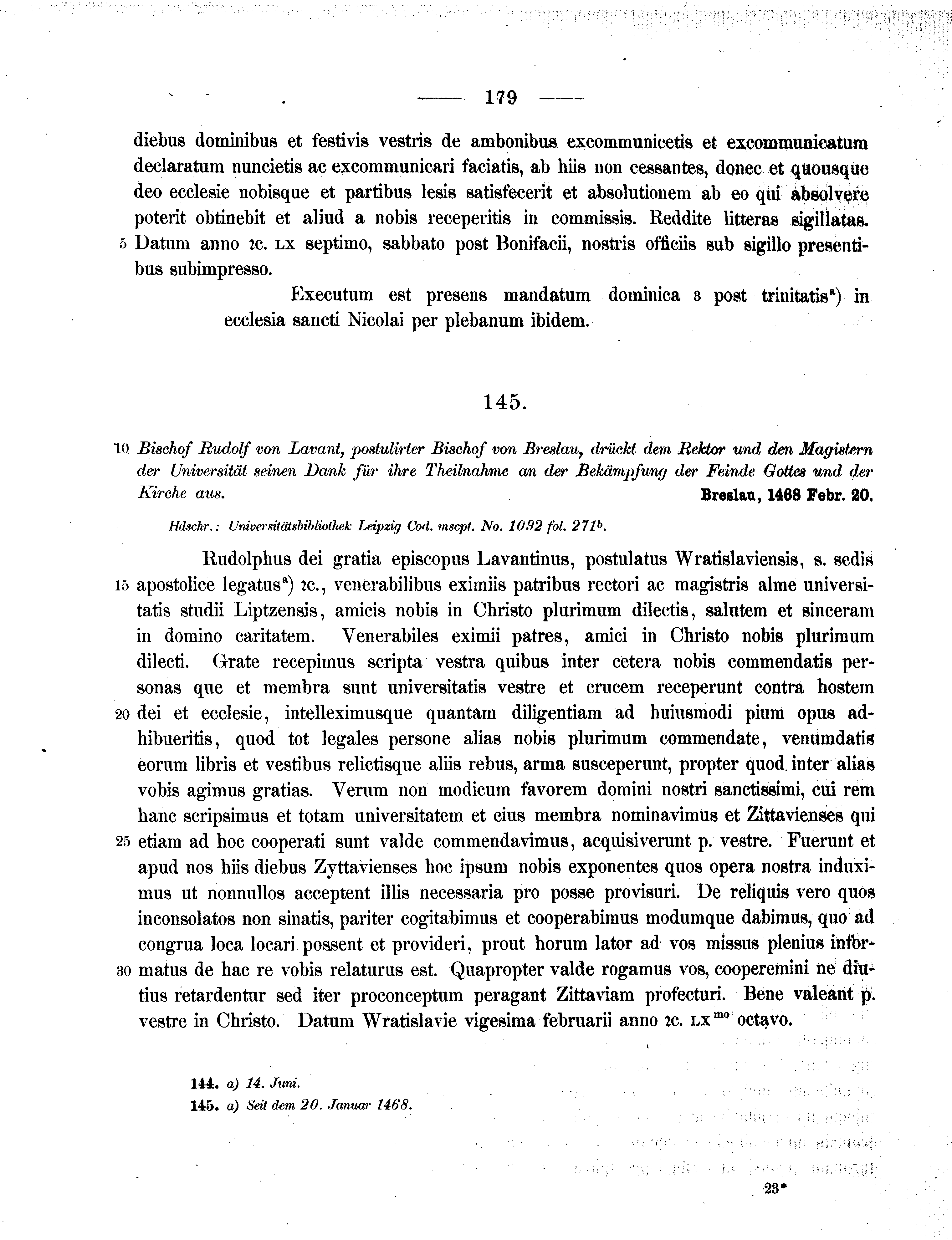 Historische Urkunde Seite 179 aus Band cds2_11