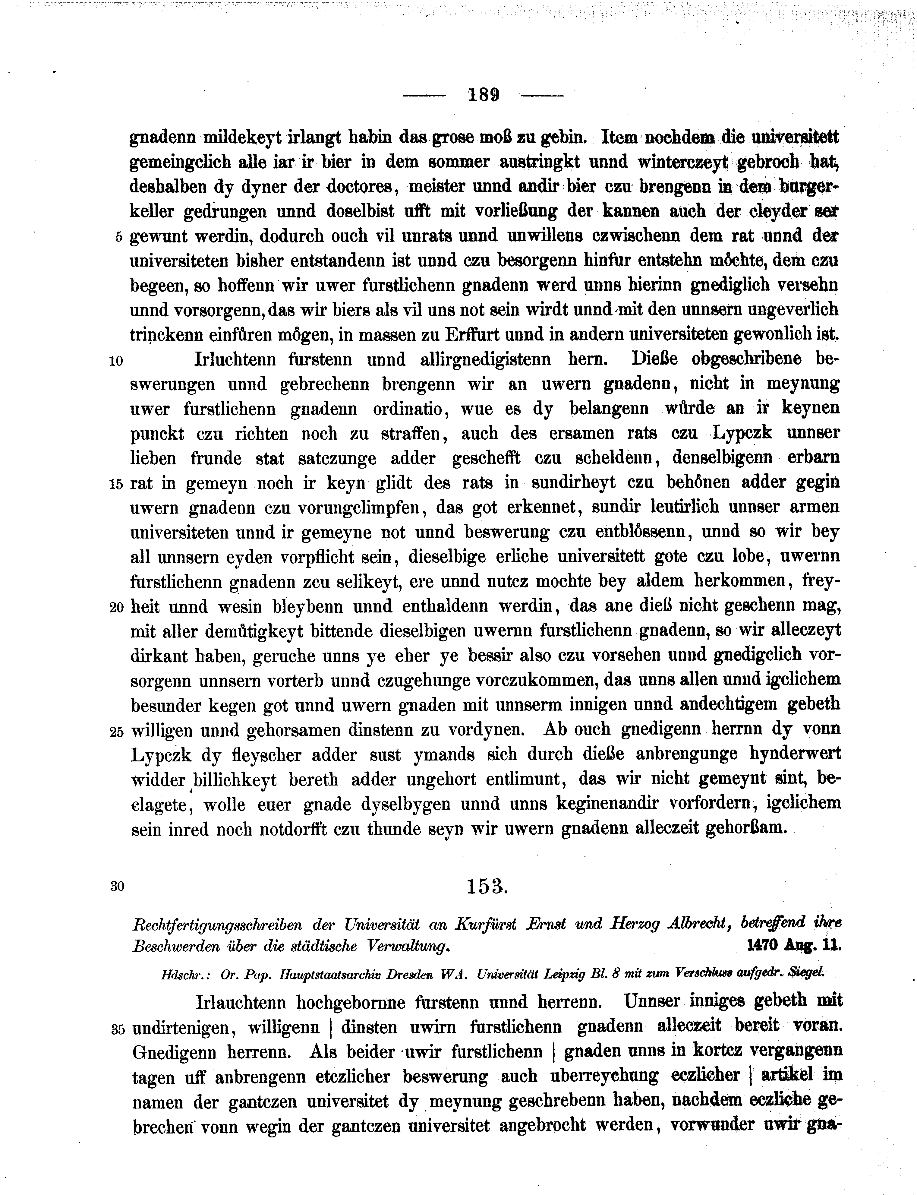 Historische Urkunde Seite 189 aus Band cds2_11