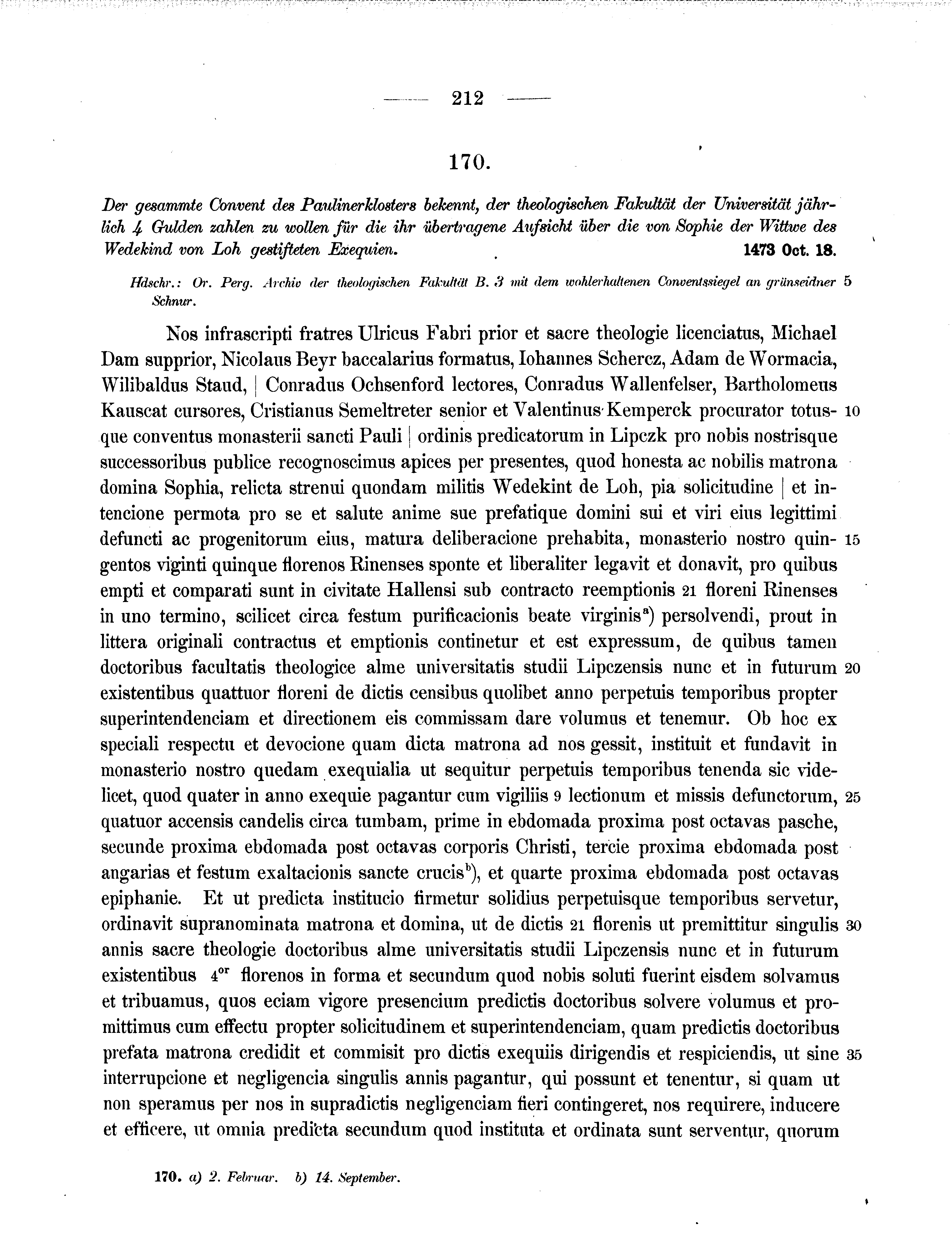 Historische Urkunde Seite 212 aus Band cds2_11