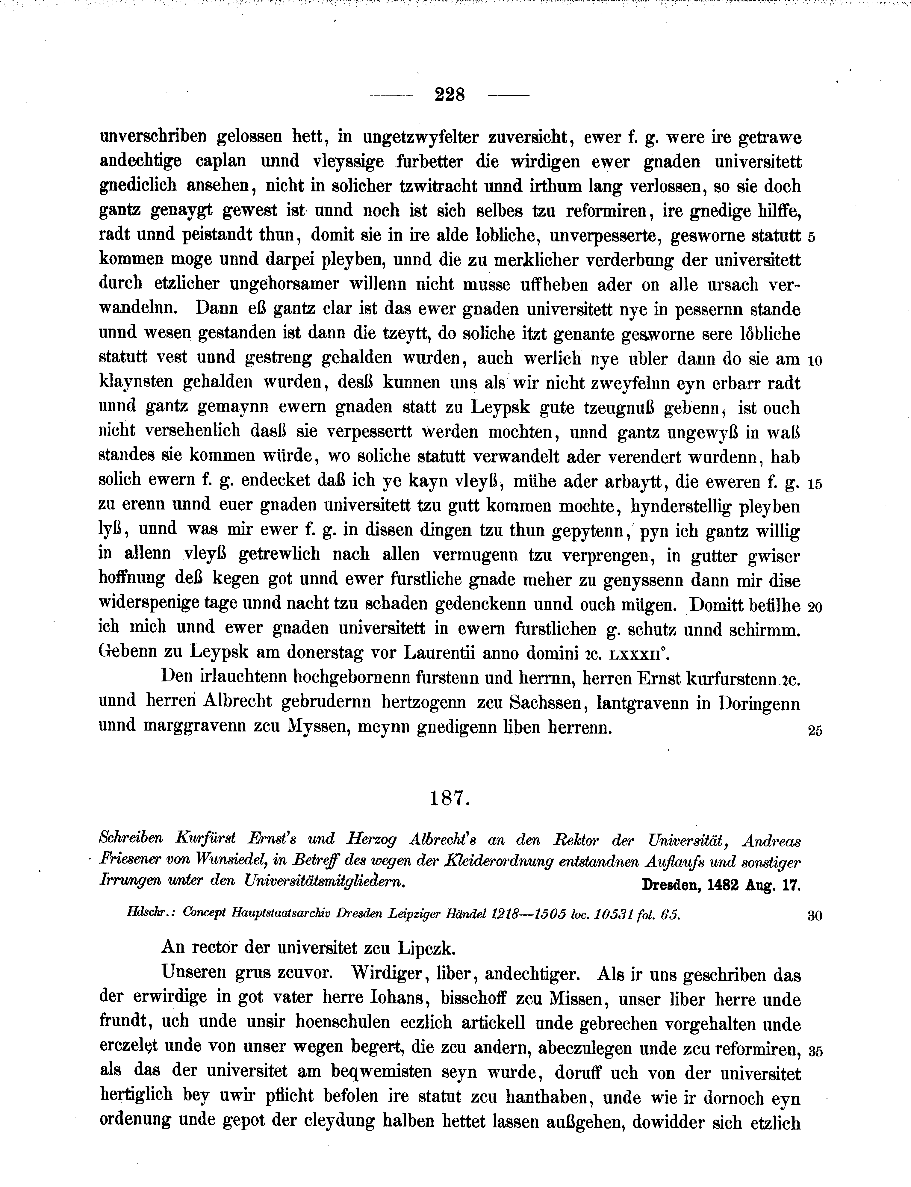 Historische Urkunde Seite 228 aus Band cds2_11