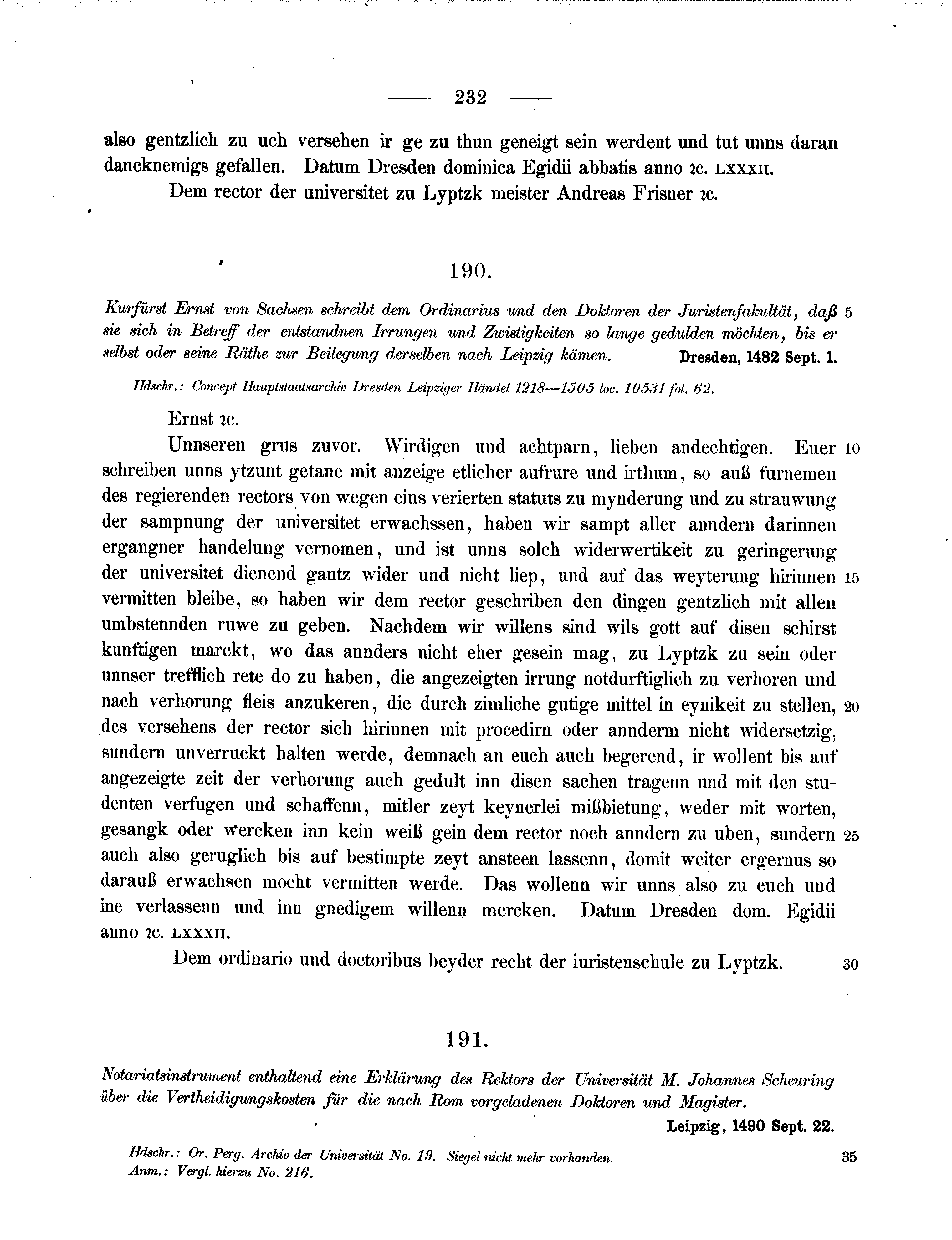 Historische Urkunde Seite 232 aus Band cds2_11