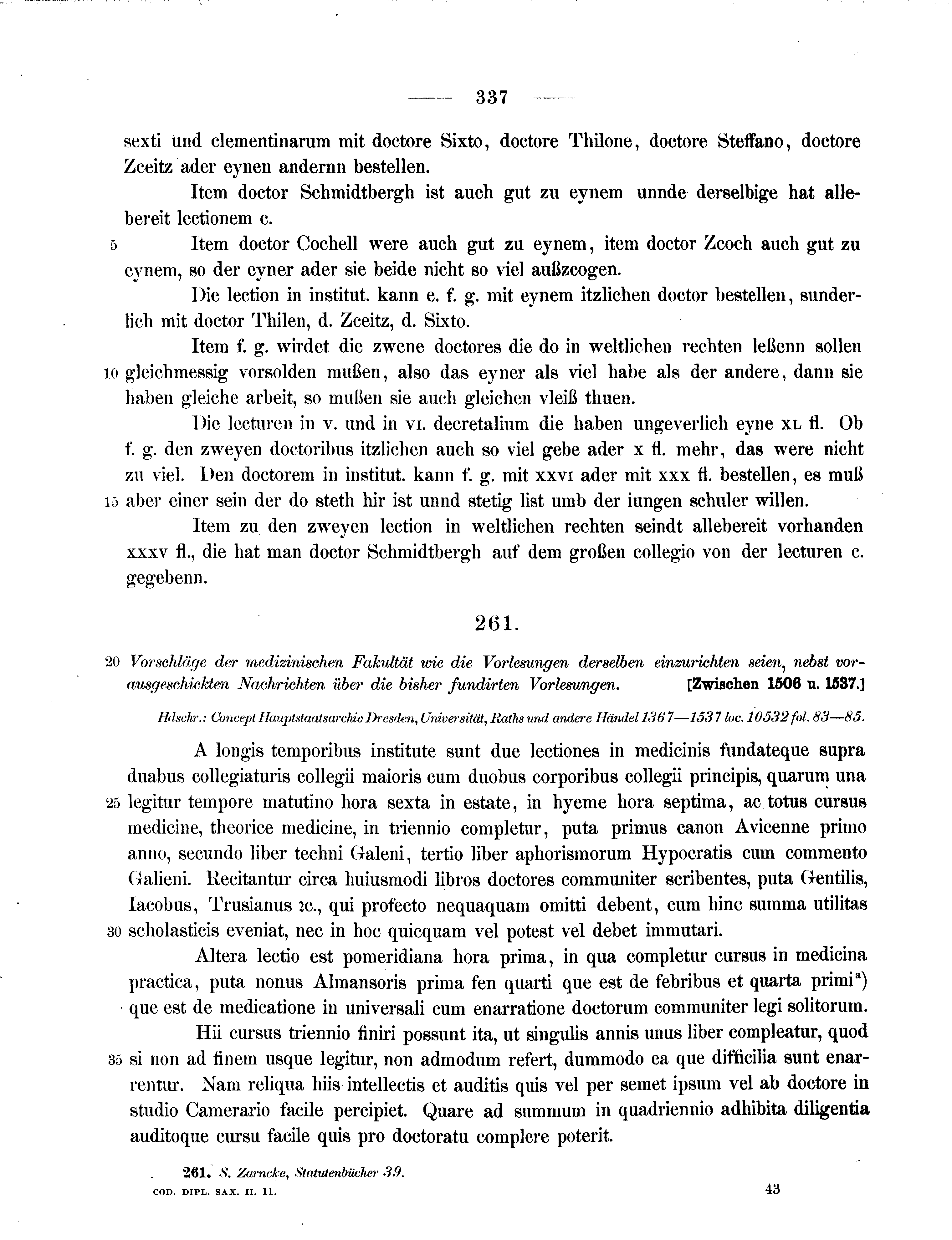 Historische Urkunde Seite 337 aus Band cds2_11