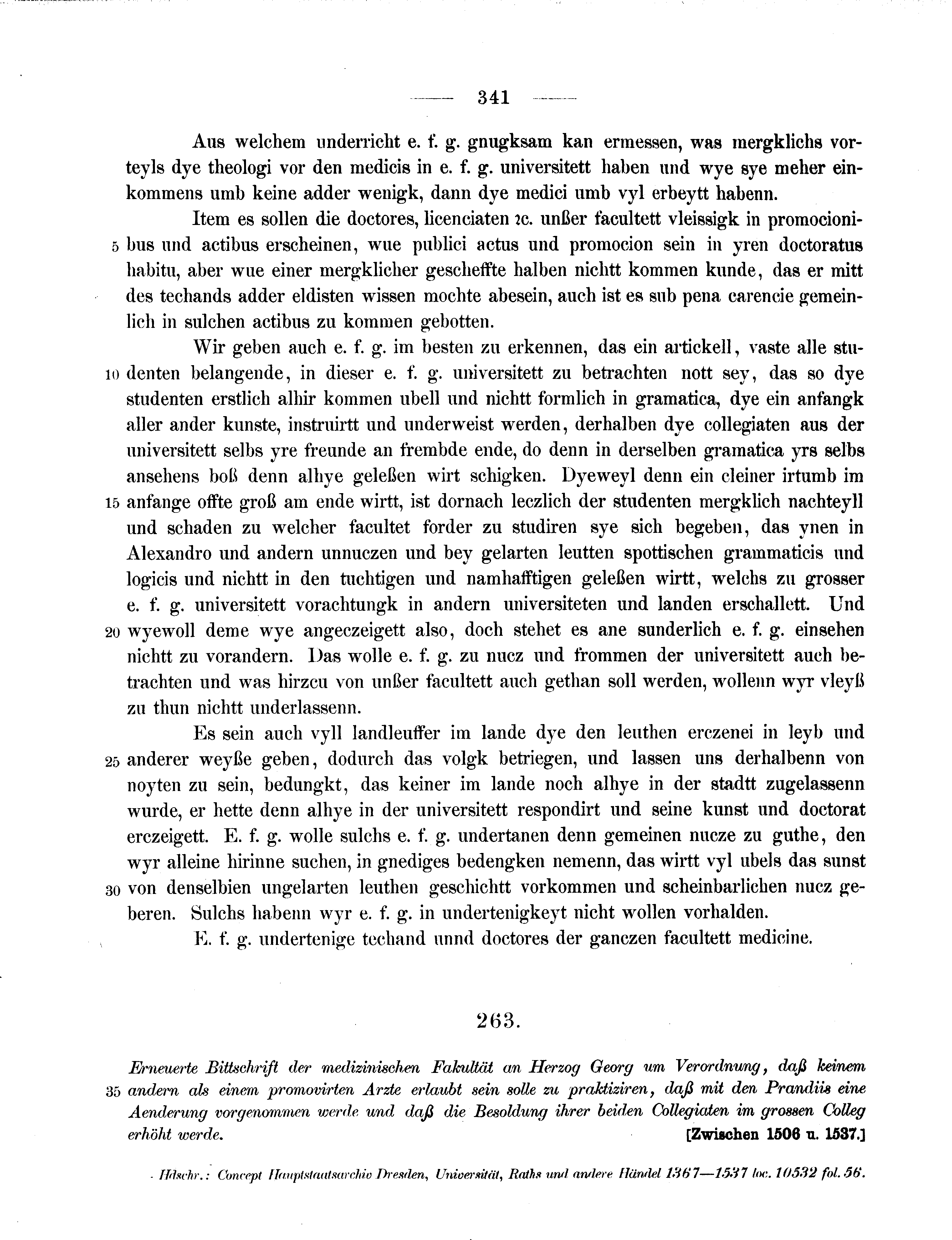 Historische Urkunde Seite 341 aus Band cds2_11